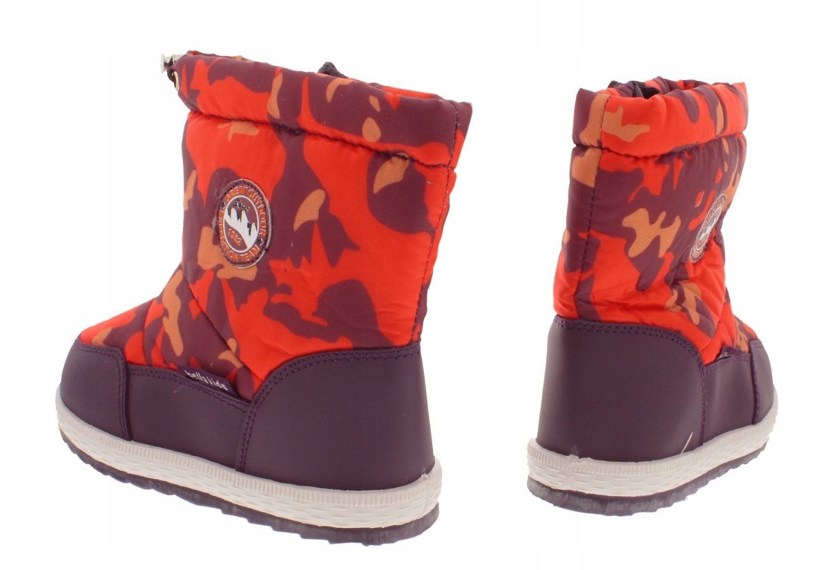 Śniegowce Dziecięce Ocieplane Futerko r 23 Rozmiar 23