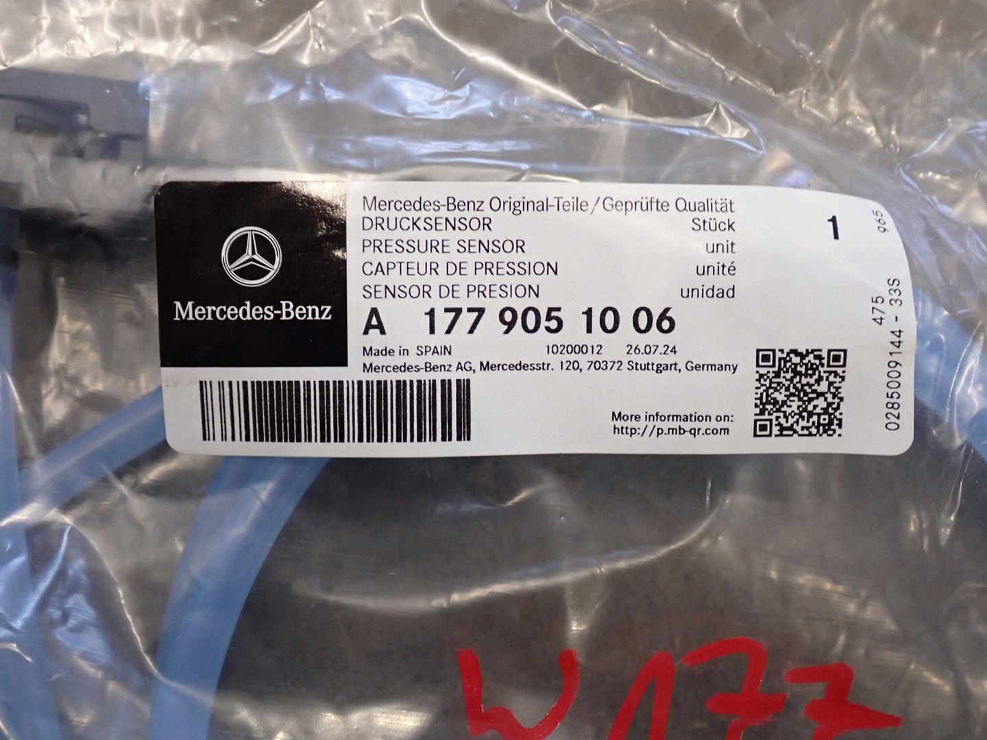 Sensor ochrony pieszych MERCEDES A-KLASA W177 2018- A1779051006