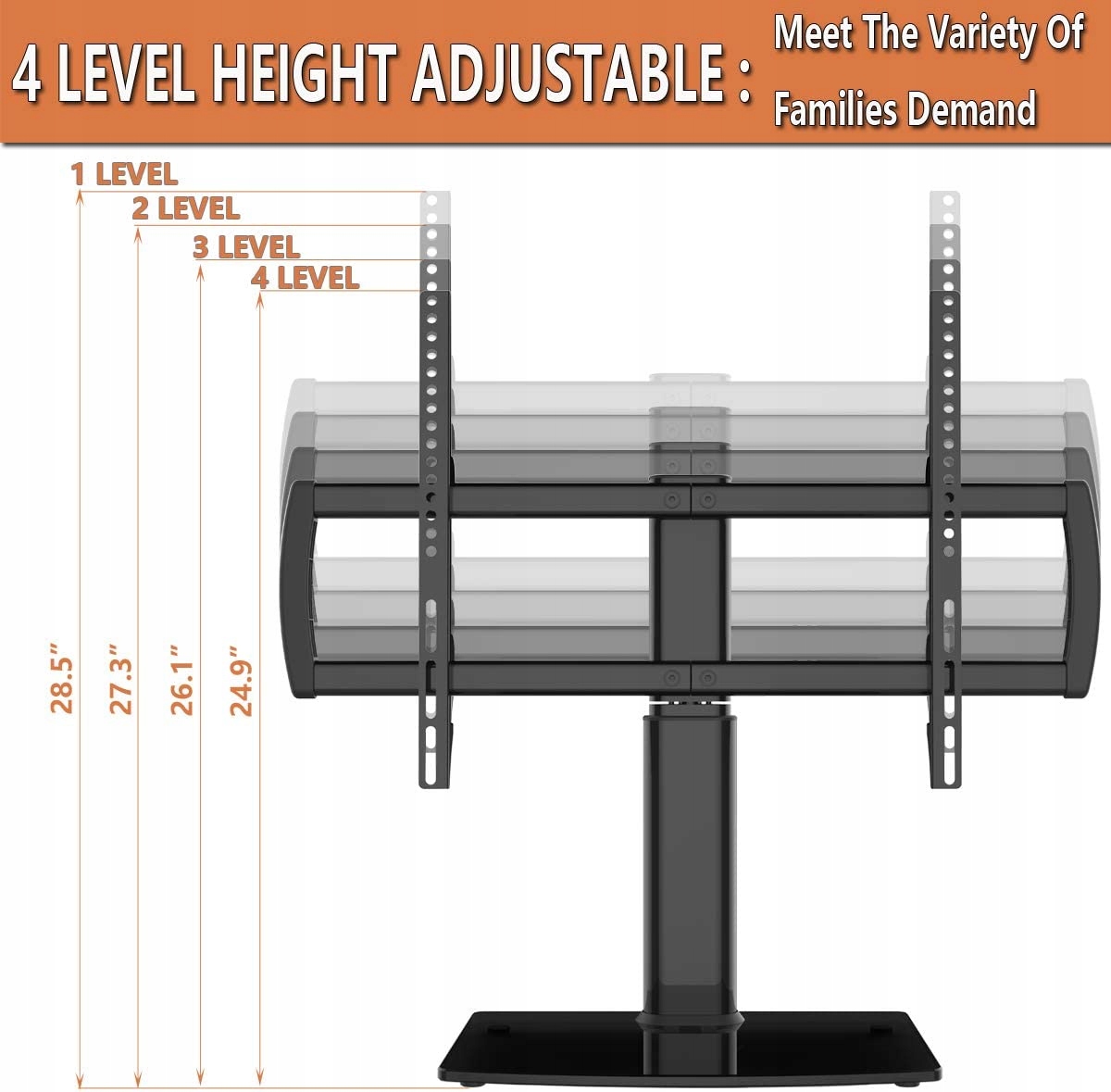 Uchwyt na telewizor HEMUDU HT04B-002 stojak stand Model HT04B-002
