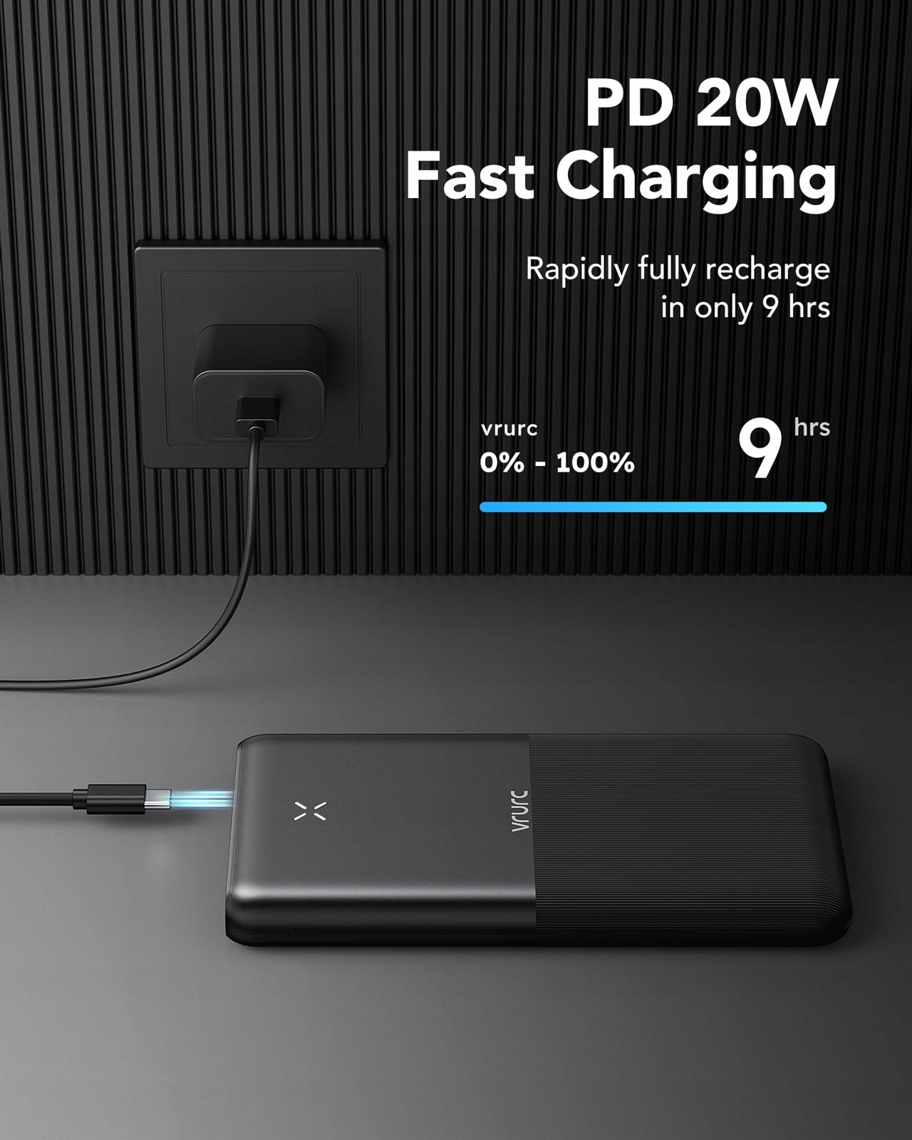 VRURC Power Bank 30000mAh Szybkie Ładowanie USB C dla iPhone — miniatura 5
