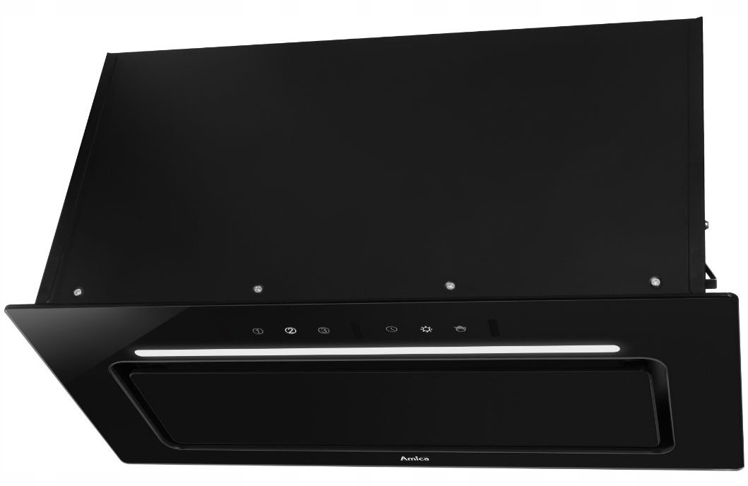 Okap Kuchenny Amica OMP6555BG Sterowany Gestem Szkło Led 308-587m³h 49-67dB