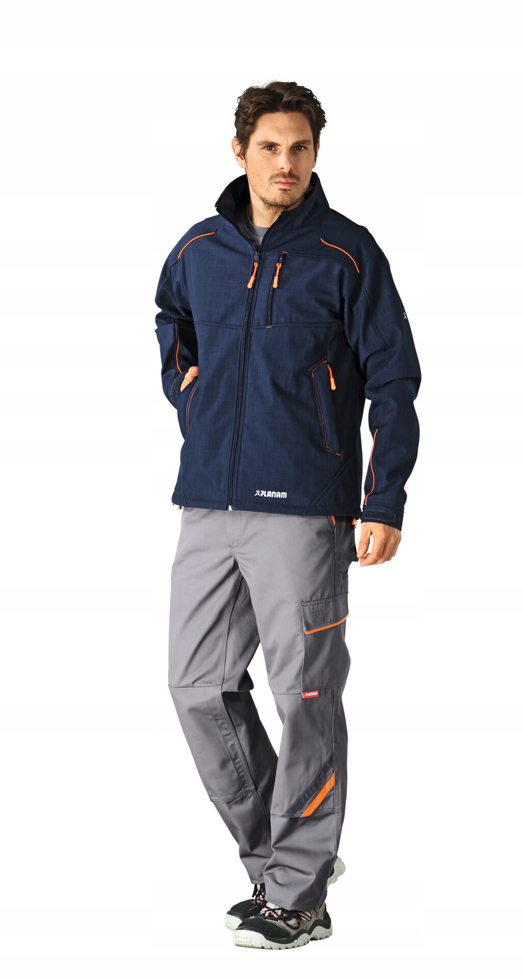 Neonová pracovní softshellová bunda Planam Outdoor rS