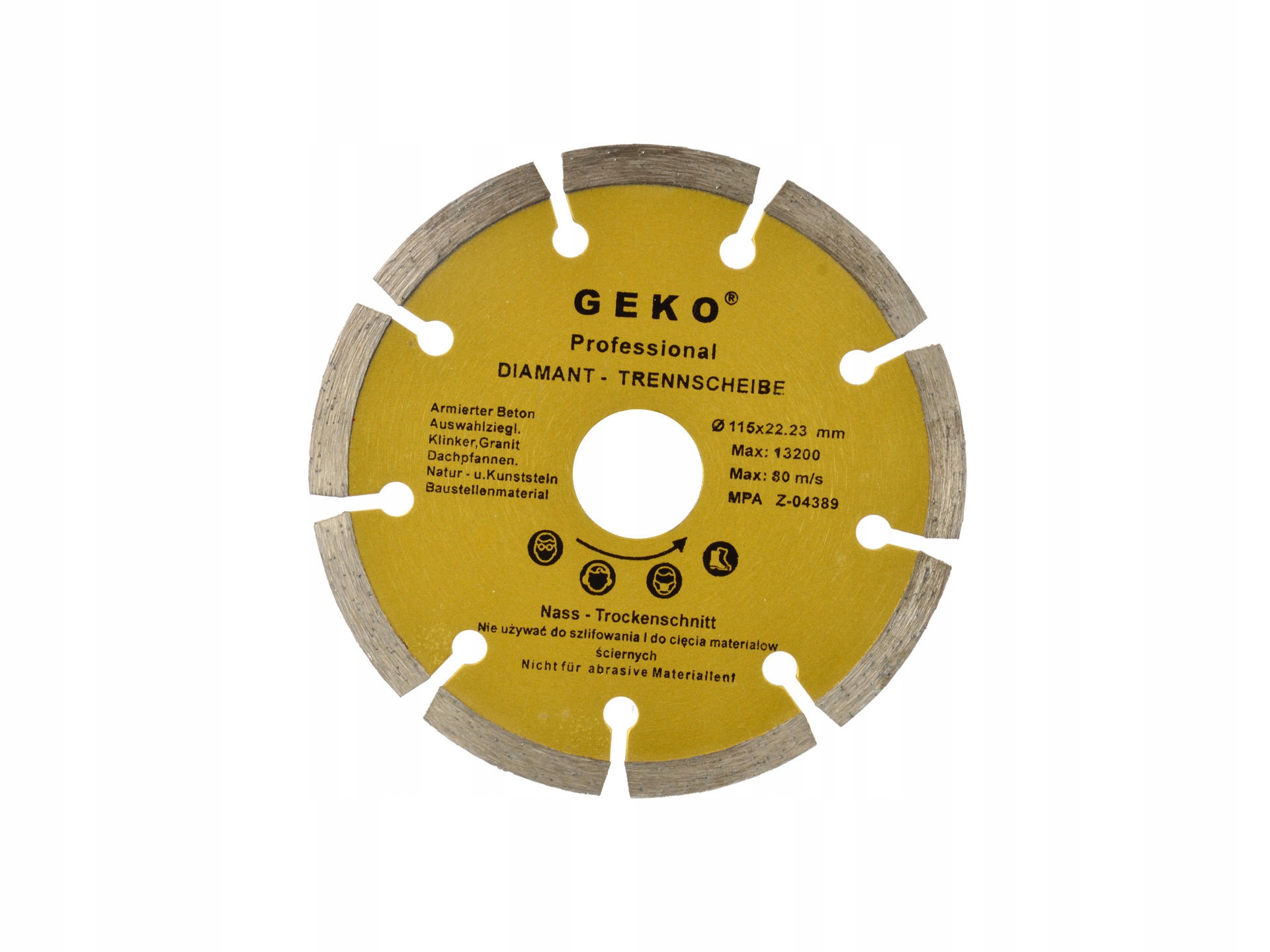 

Tarcza Diamentowa Do Betonu 115MM Segmentowa
