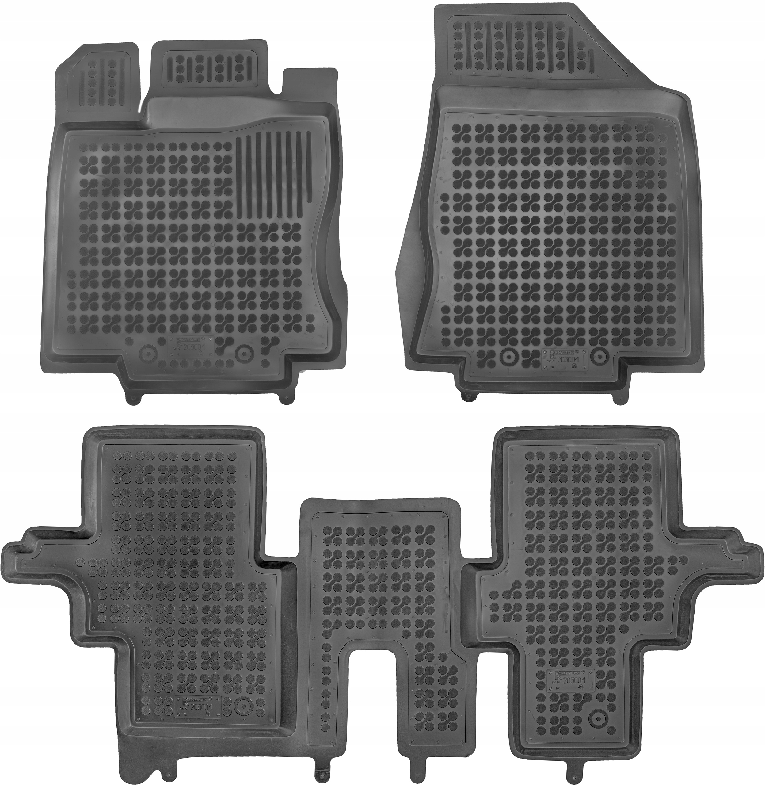 Inifniti QX60 7os od 2013-2020 Gumové rohože do auta Korytka