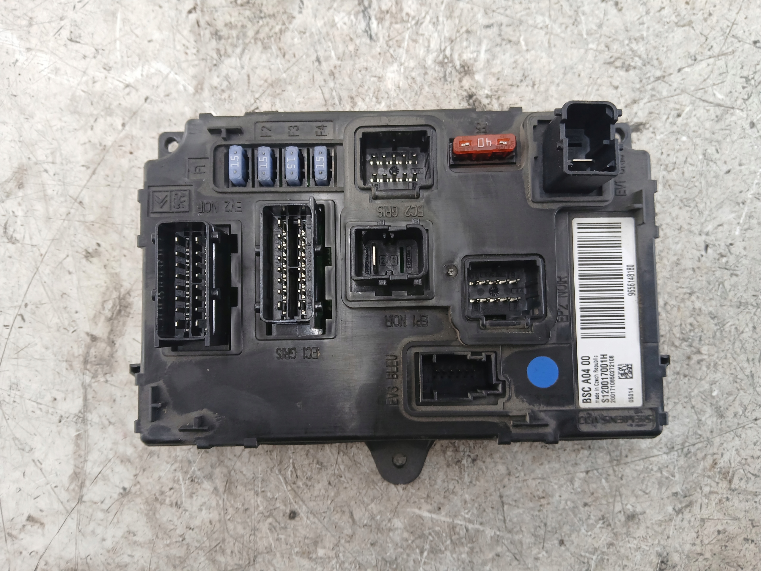PEUGEOT 407 CENTRALINA FUSIBILI modulo BSC 9656148180