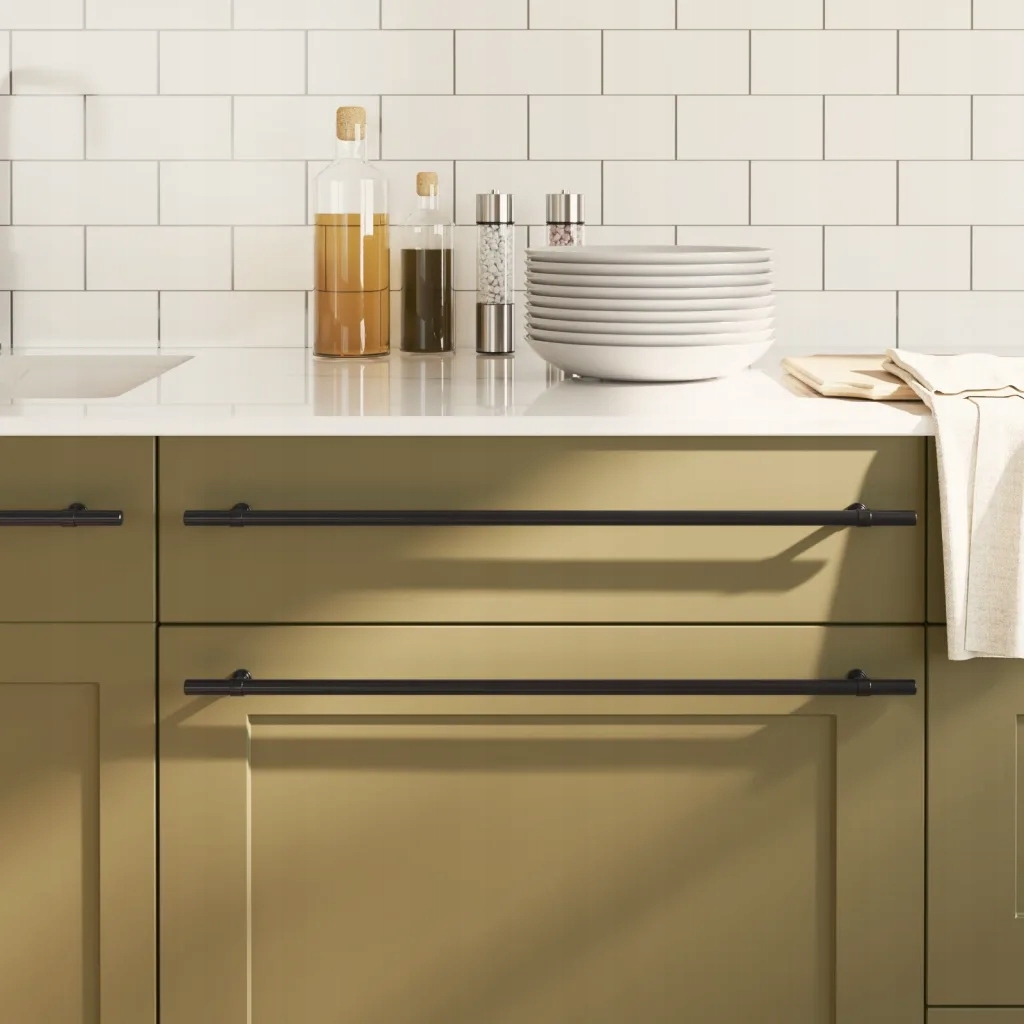 Nábytkové úchytky 10 ks černé 480 mm nerezová ocel Černý 3203714