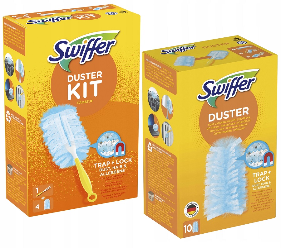 Levně Swiffer Duster Kit Sada na odstraňování prachu (1 rukojeť 4 prachovky)