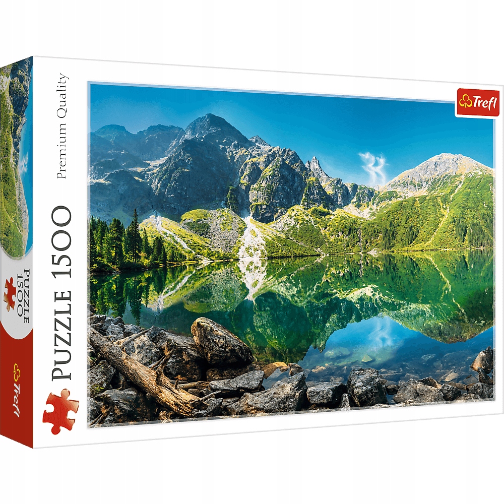 PUZZLE 1500 UKŁADANKA KRAJOBRAZ WIDOK GÓRY JEZIORO MORSKIE OKO TATRY TREFL EAN (GTIN) 5900511261677