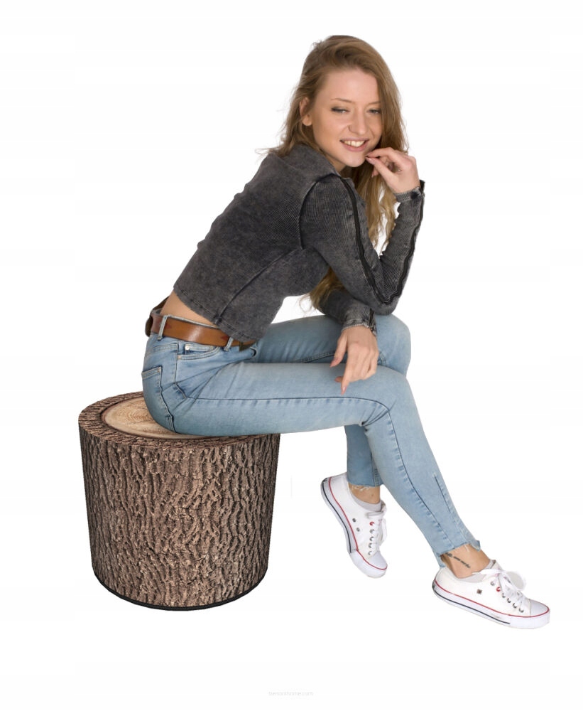 Pufa wodoodporna z codury BERTONI do domu i ogrodu, pufy walec, wzór ROBINA EAN (GTIN) 5903163338681