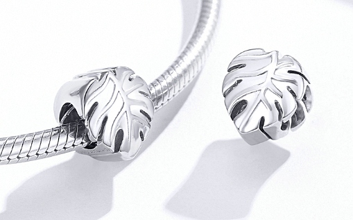 CHARMS LIŚĆ MONSTERA CHARMS ZAWIESZKA LISTEK CHARMS SREBRO 925 Marka Skapande