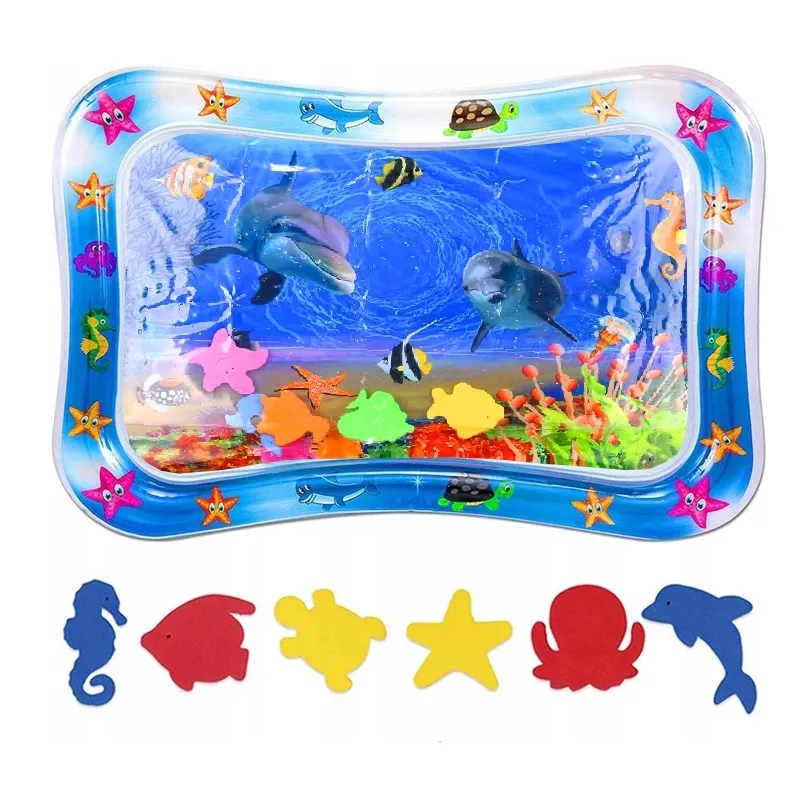 DUŻA MATA WODNA SENSORYCZNA DMUCHANA EDUKACYJNA NIEMOWLĄT DZIECI 70x50cm XL Marka inna