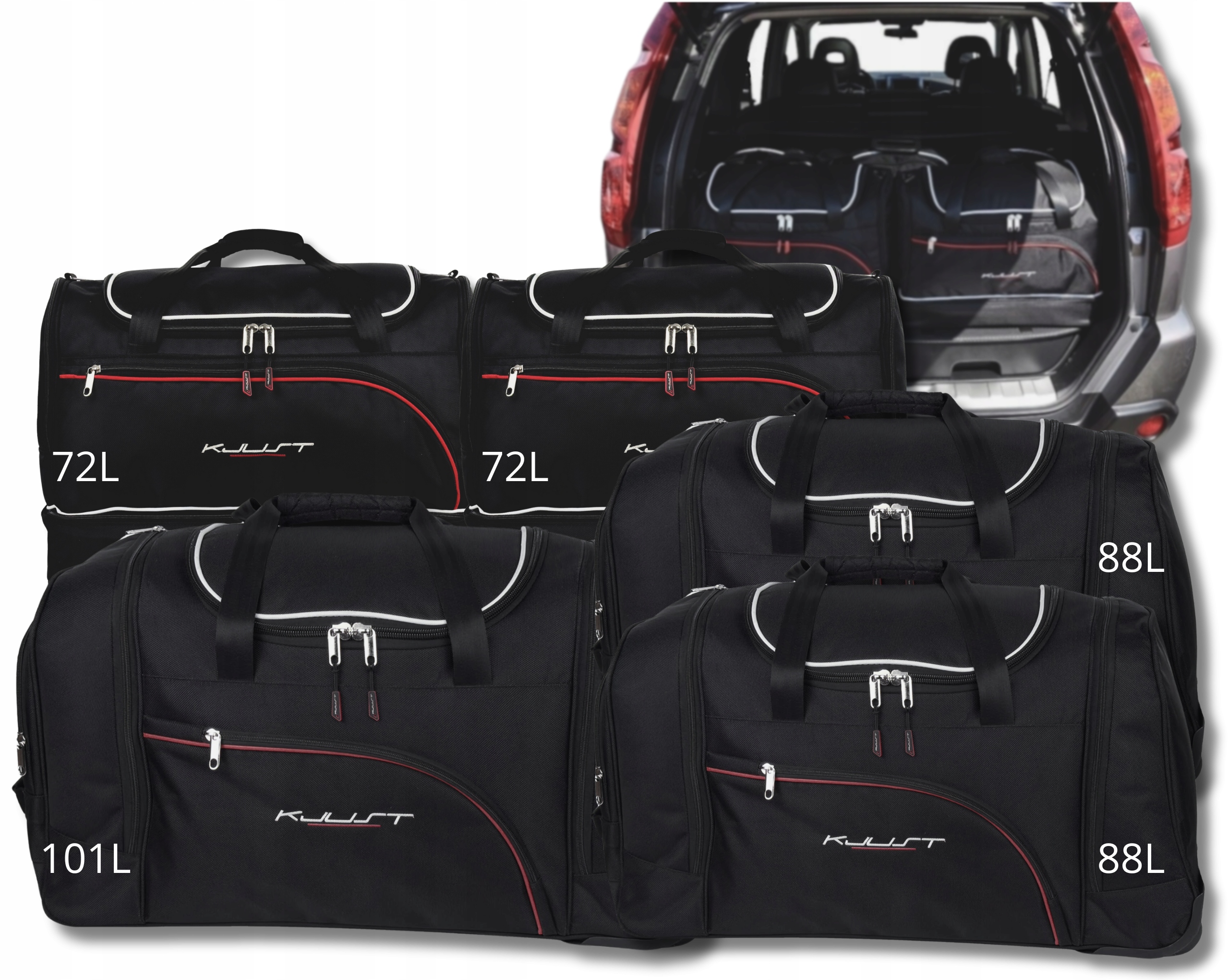 Cestovná Taška Do Kufra Nissan X-trail 2007-2014 5 ks