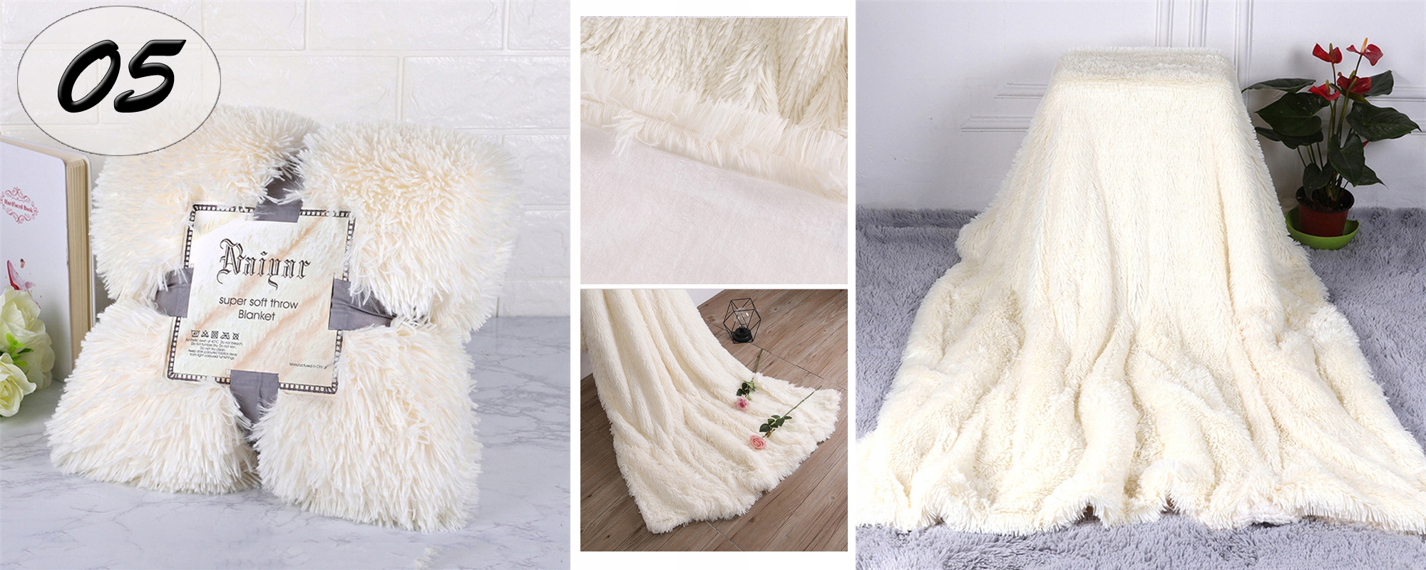 MIĘKKA NARZUTA na KANAPĘ 160X200 KOC NA ŁÓŻKO PLED Kod producenta Narzuta włochacz futrzak