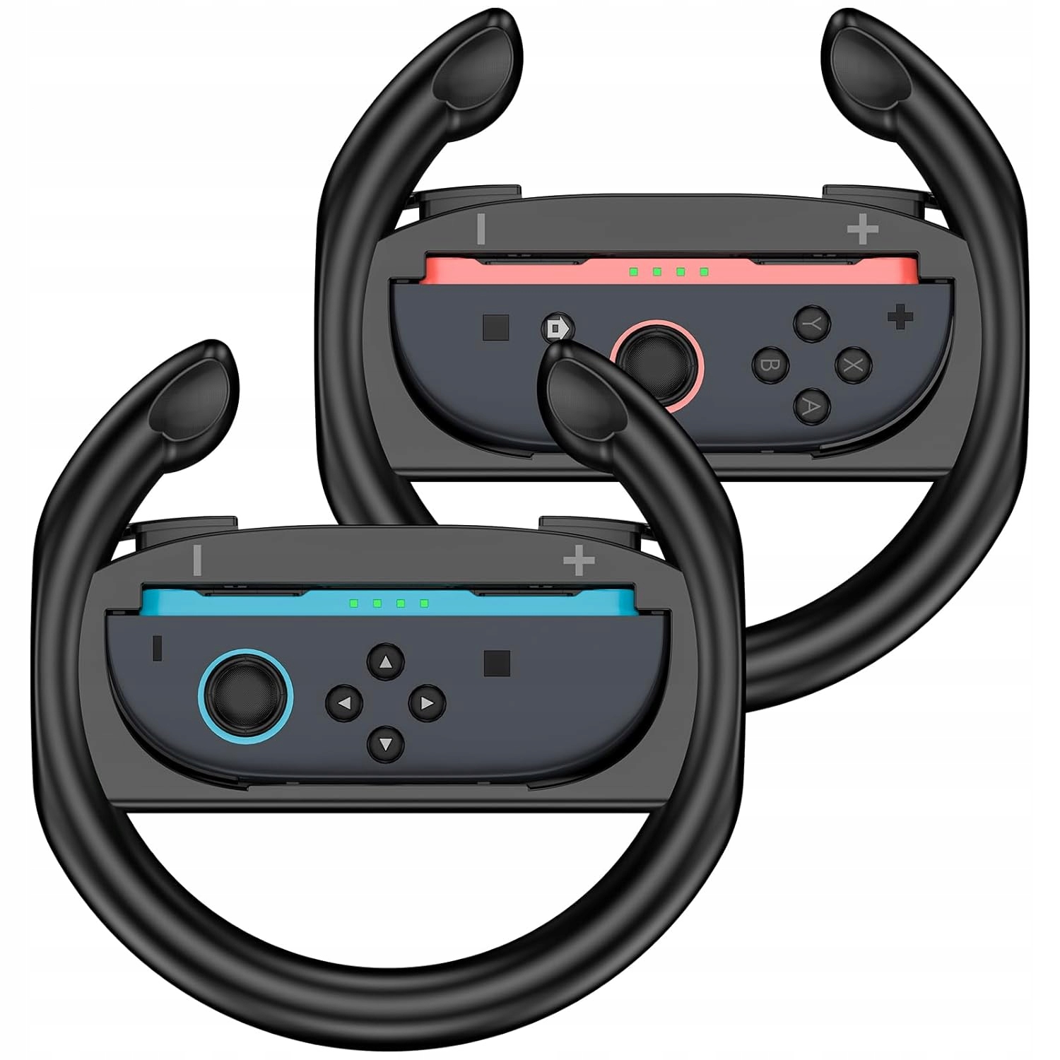 Kierownice Joy-Con do Nintendo Switch 2, 2 szt., czarne, ergonomiczne