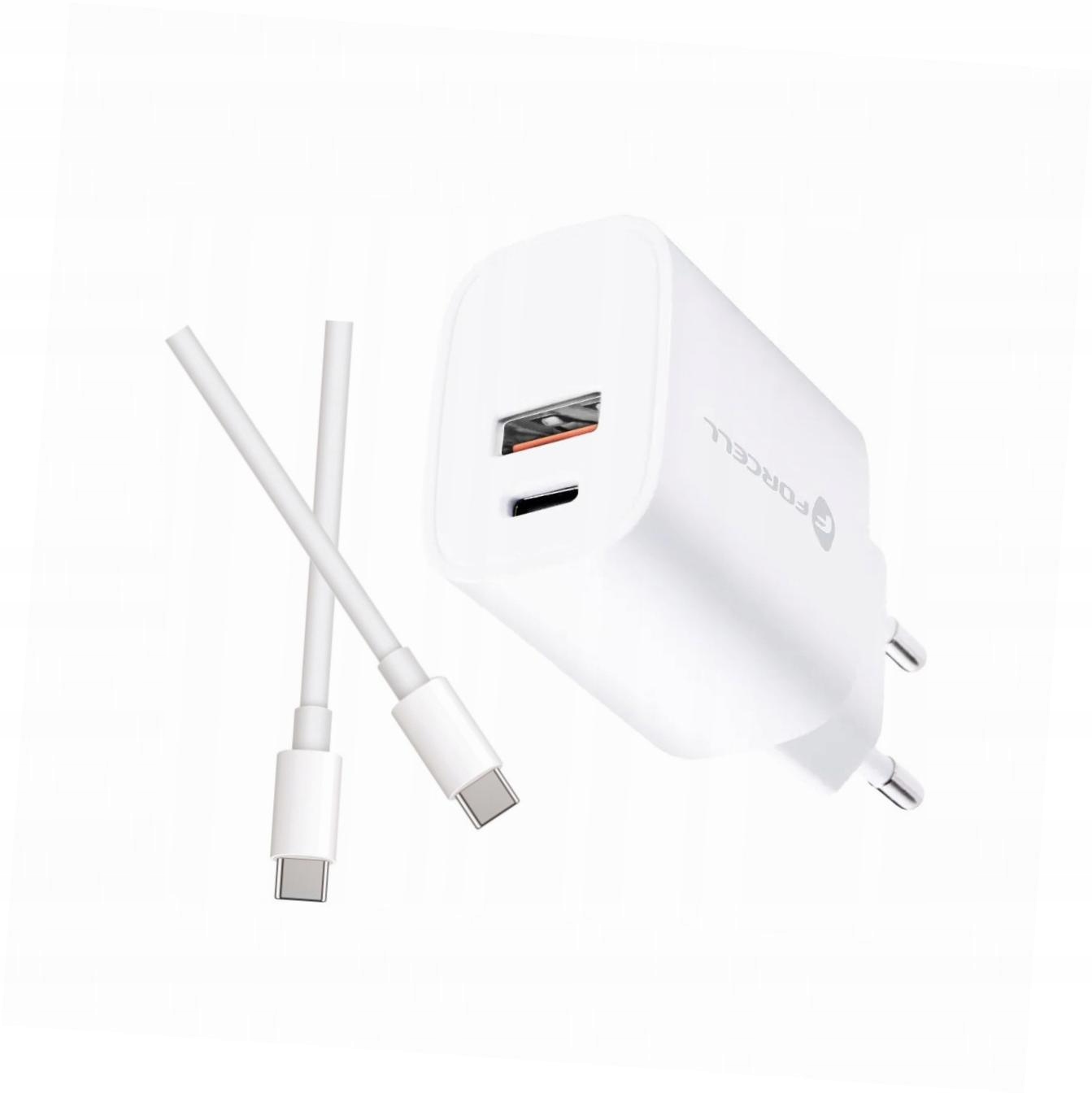 Szybka ładowarka 30W 2 wejścia z kablem Usb-c do Samsung A32 4G