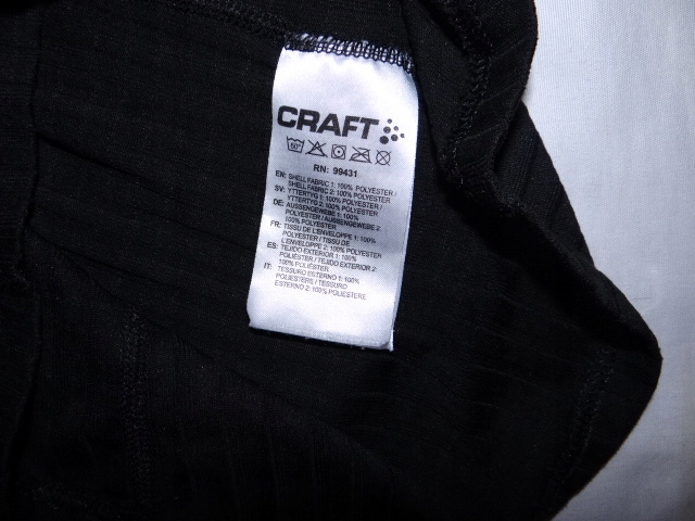 DAMSKA KOSZULKA TERMICZNA - CRAFT EXTREME WINDSTOPPER Materiał dominujący Poliester