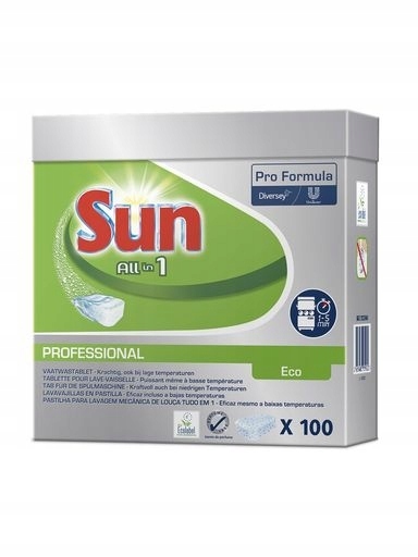 Levně Sun Professional All in 1 Eco kapsle a tablety do myčky 100 ks