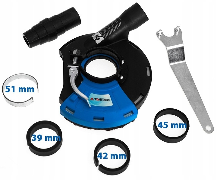 OSŁONA PRZECIWPYŁOWA ODSYSAJĄCA SZLIFIERKI 115-125