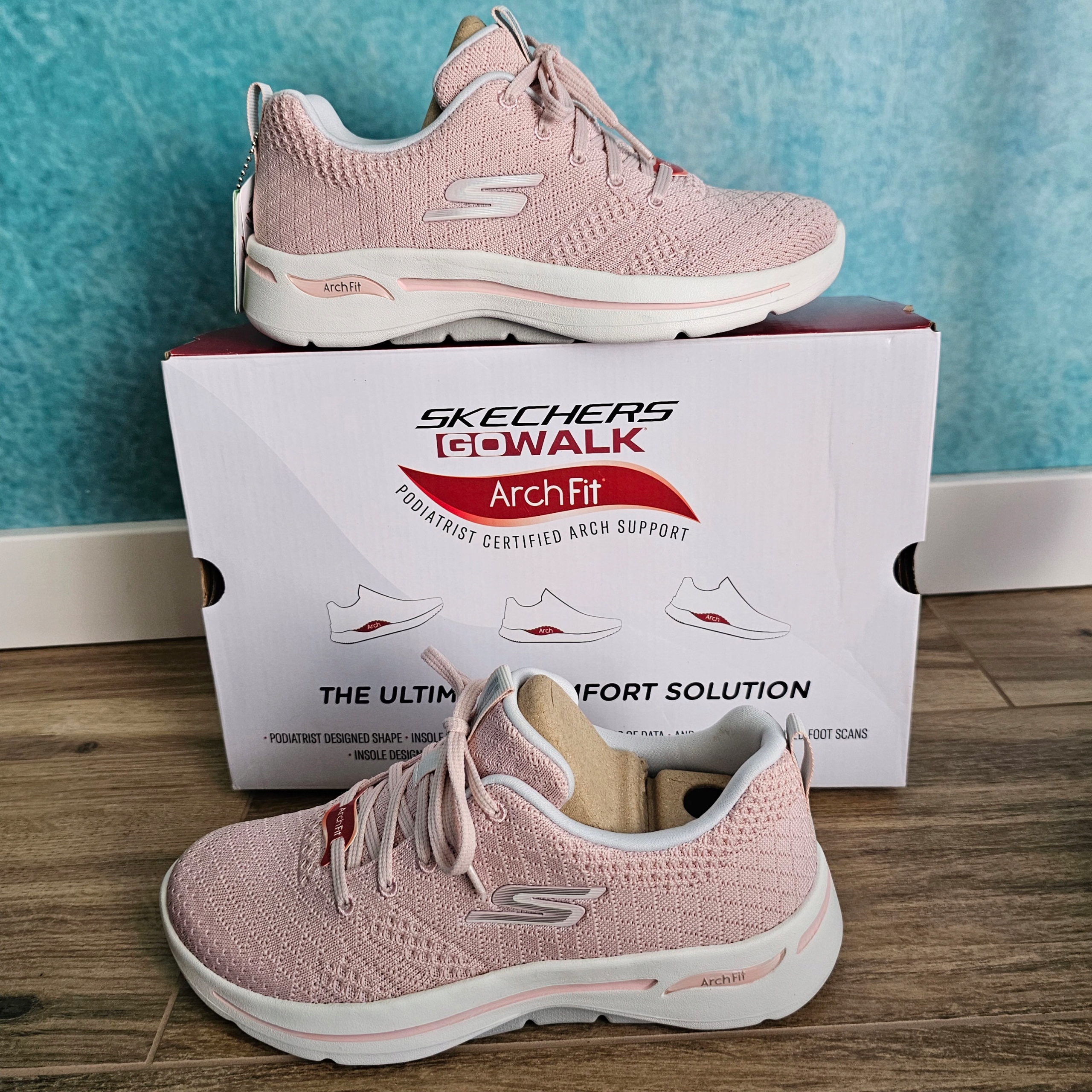 Skechers Go Walk Fit Dámské Růžové Sportovní Krásné 38 25 cm