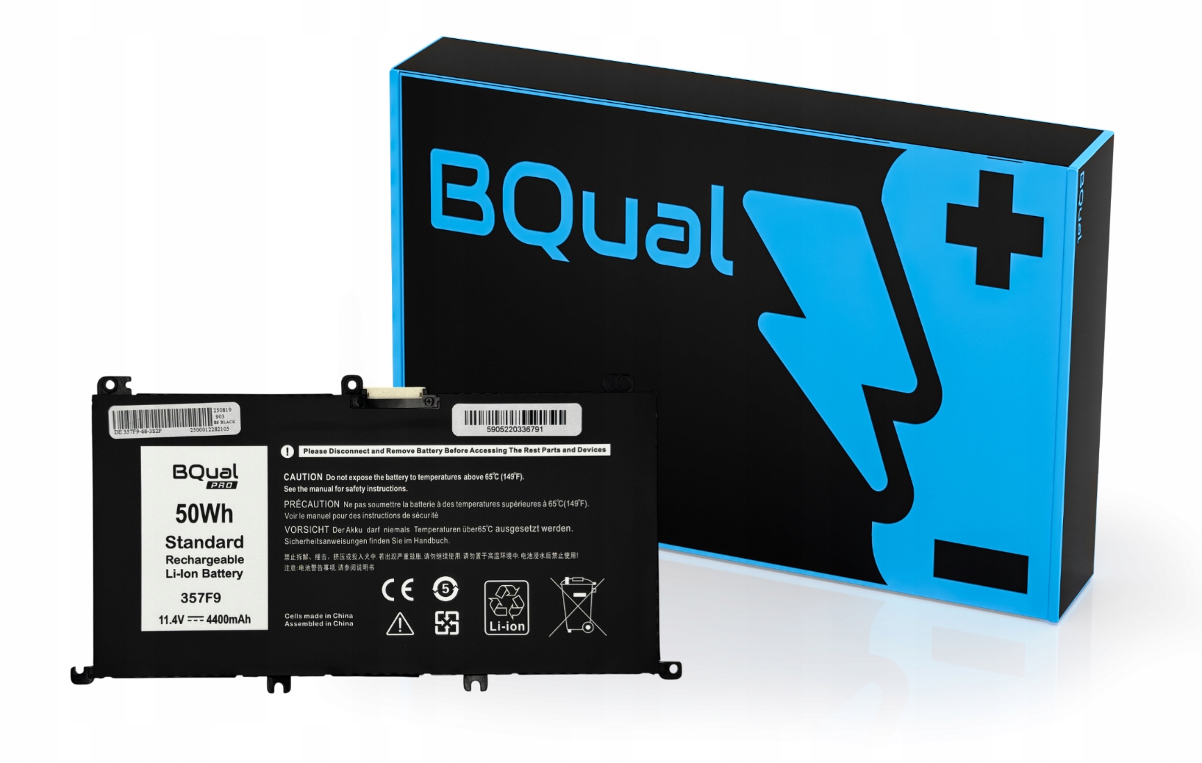 Baterie 357F9 P65F001 P57F003 pro Dell Inspiron 7557 7559 7566 7567