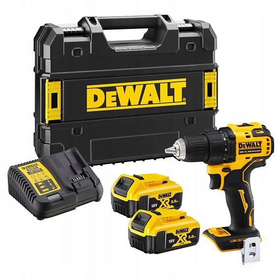 DeWalt DCD708P2T wiertarko-wkrętarka akumulatorowa 18V, 65Nm, 2*5Ah, walizka Tstak