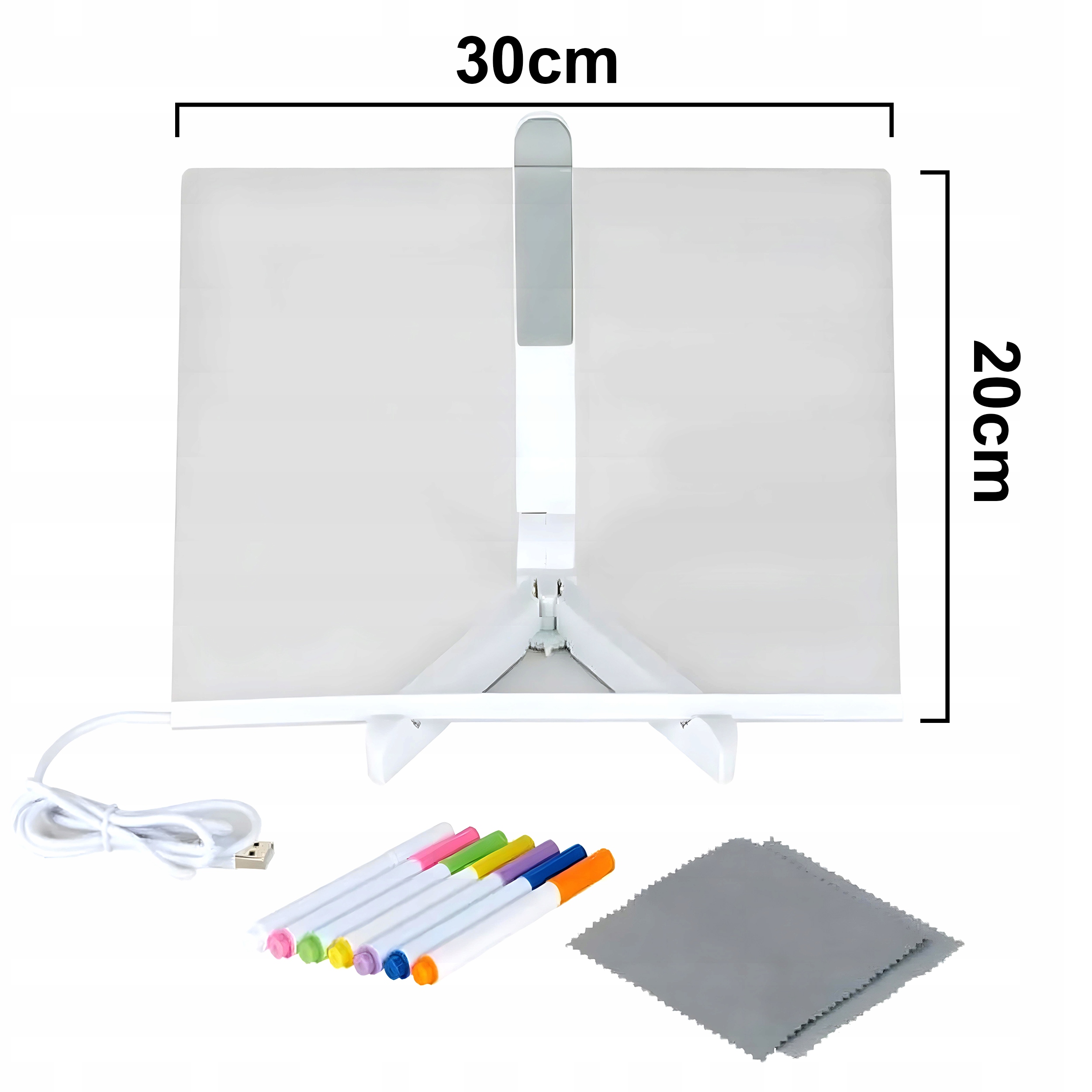 TABLICA NOTATEK LED SUCHOŚCIERALNA RENEW FORCE 30×20 CM – DOM BIURO SZKOŁA Marka Renew Force