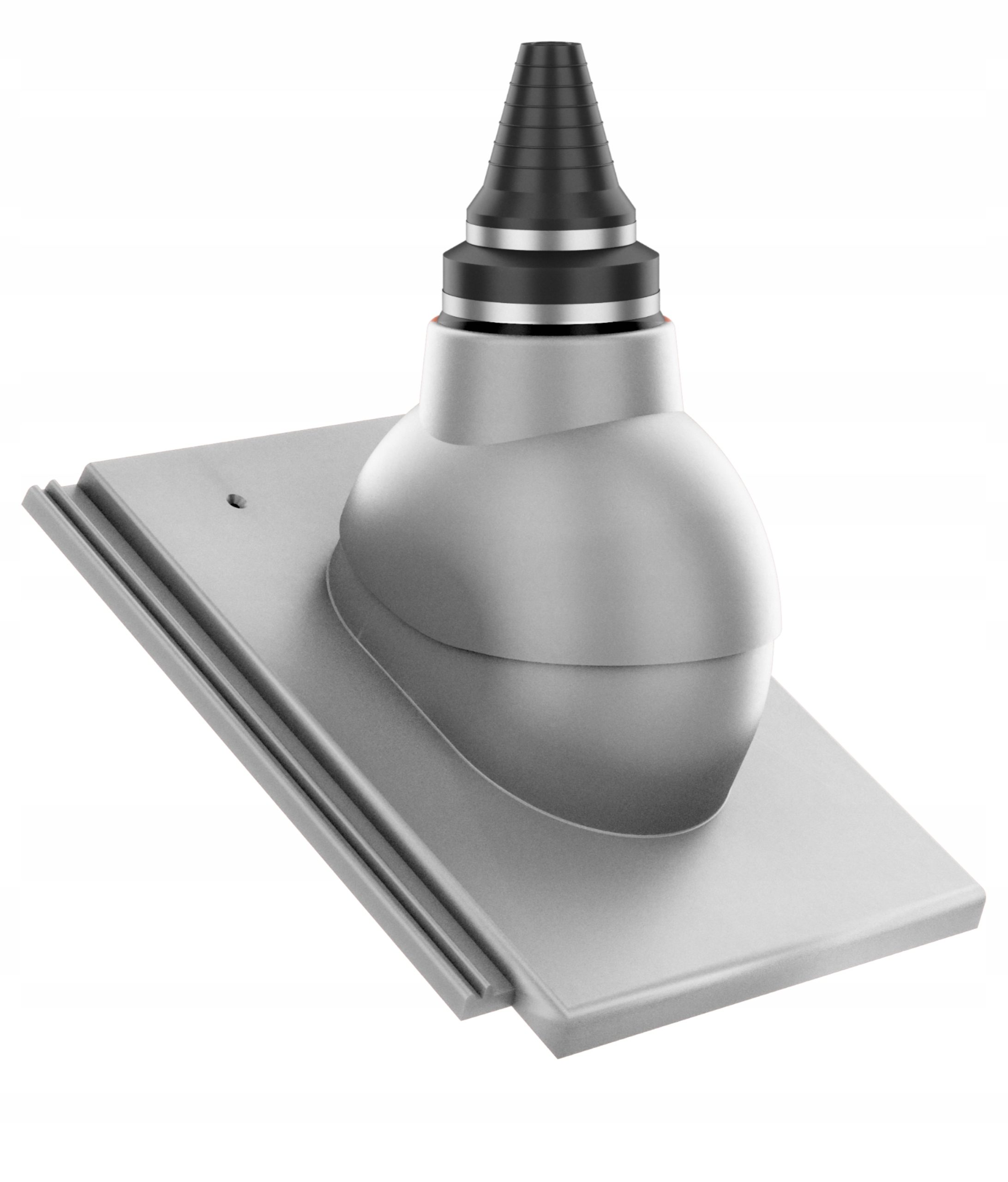 Anténní průchod pro vzduchotěsné střechy Creaton Kapstadt Světle Šedý