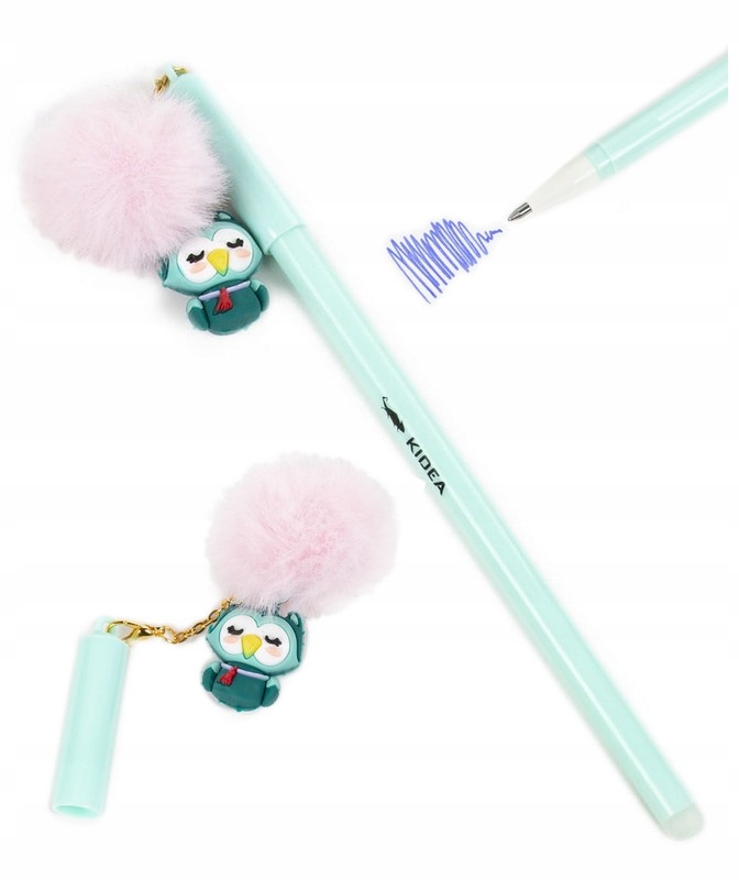 

Długopis Wymazywalny Z Figurką Zwierzaki pomponik