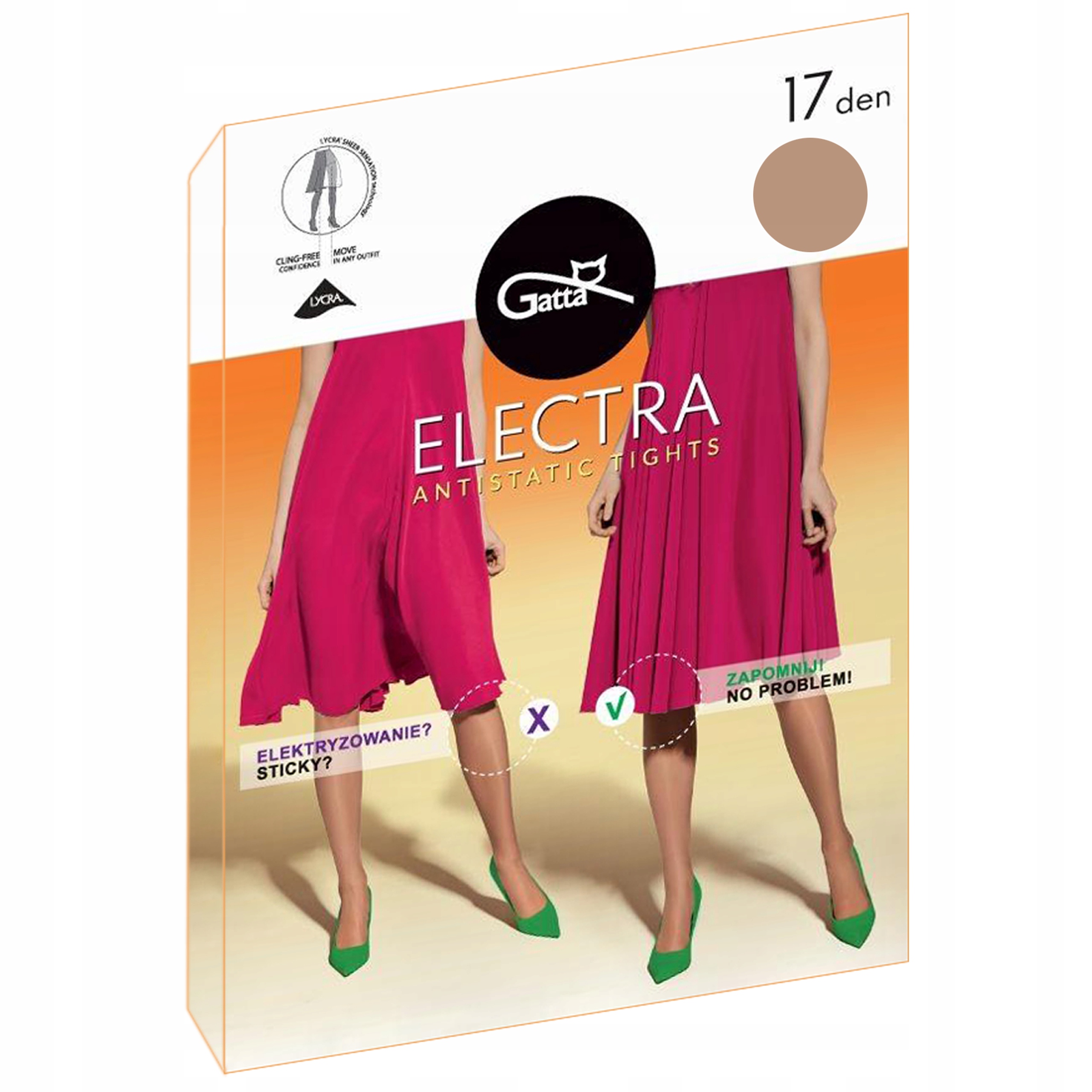 

Gatta rajstopy Electra 17 den Lycra Daino 3-M