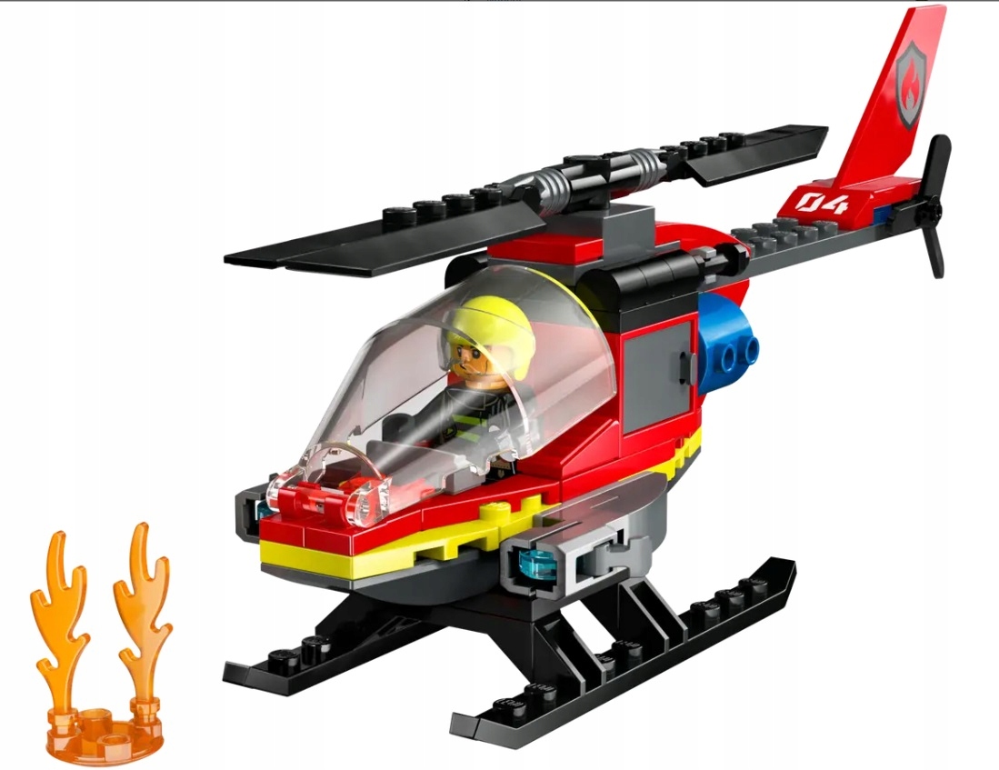 LEGO CITY Strażacki helikopter ratunkowy 60411 klocki 85 el. Numer produktu 60411