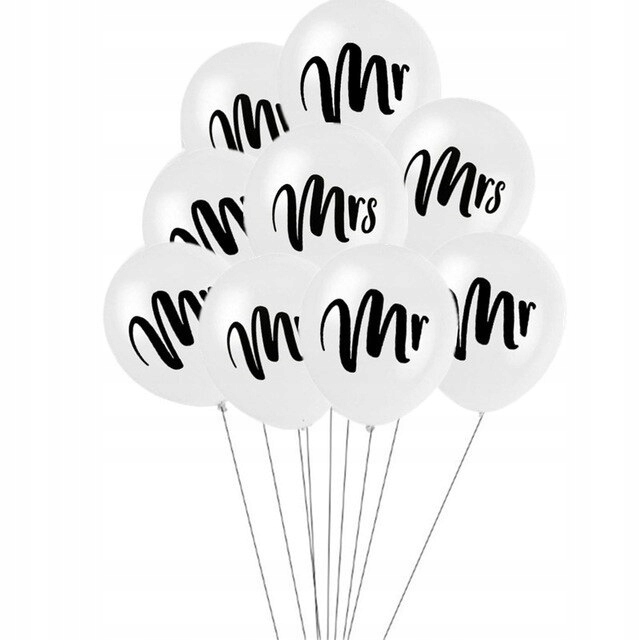 

Wesele Ślub Balony Na Sesję Ślubną Mr Mrs 30CM