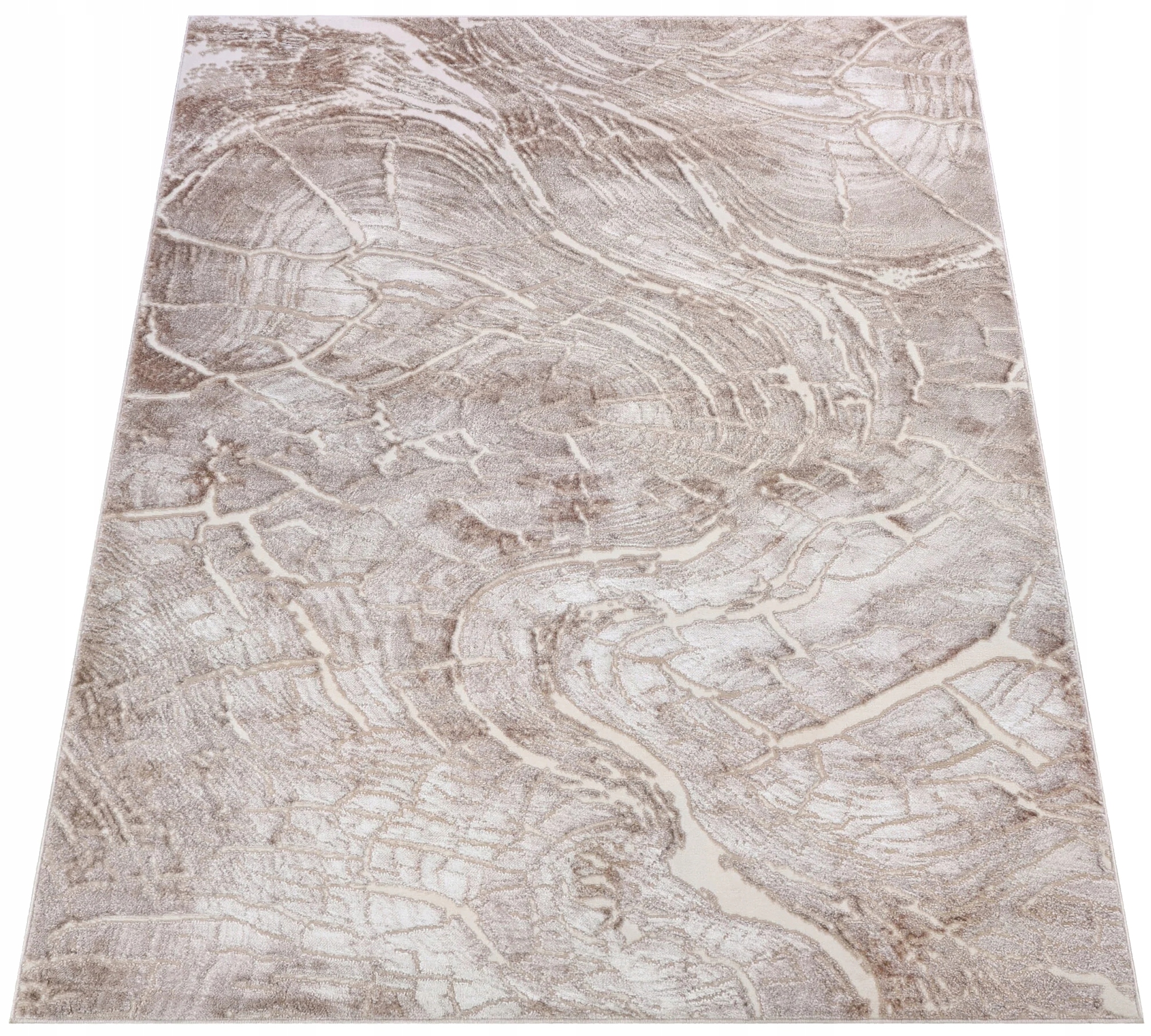 Koberec Komo 200x300 Stylový Moderní s Leskem béžový krémový w27