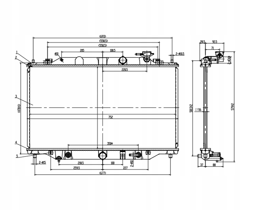 CHŁODNICA MAZDA CX-5 12- SH0215200A