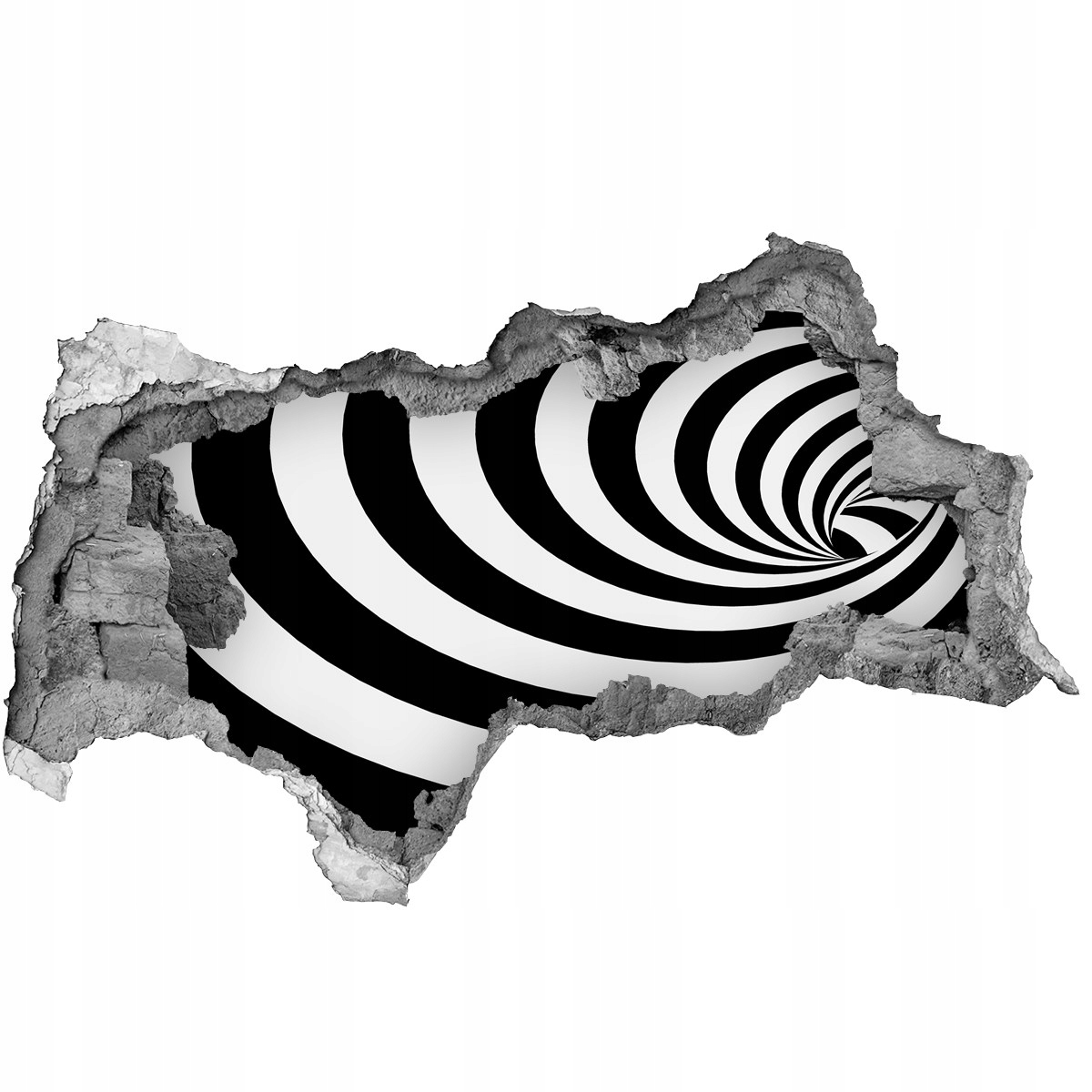 

Samoprzylepna dziura Naklejka Spirala w paski