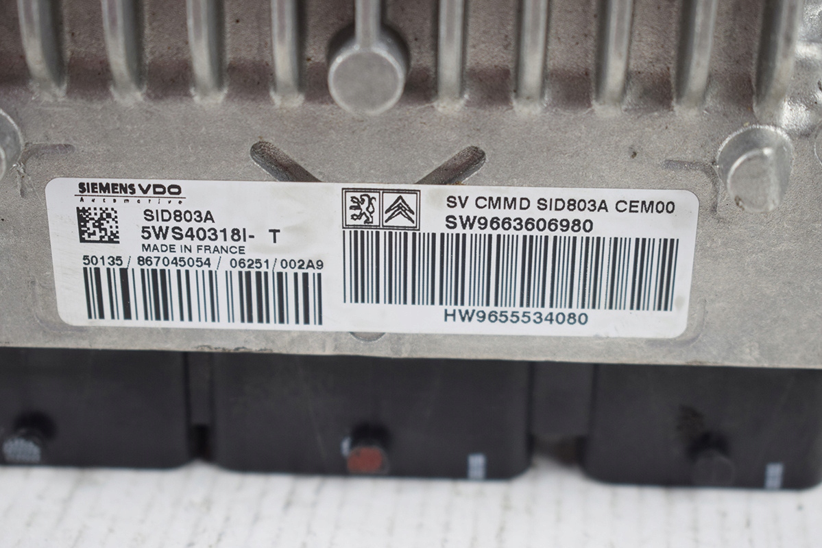 computer control unit CITROEN PEUGEOT 9663606980