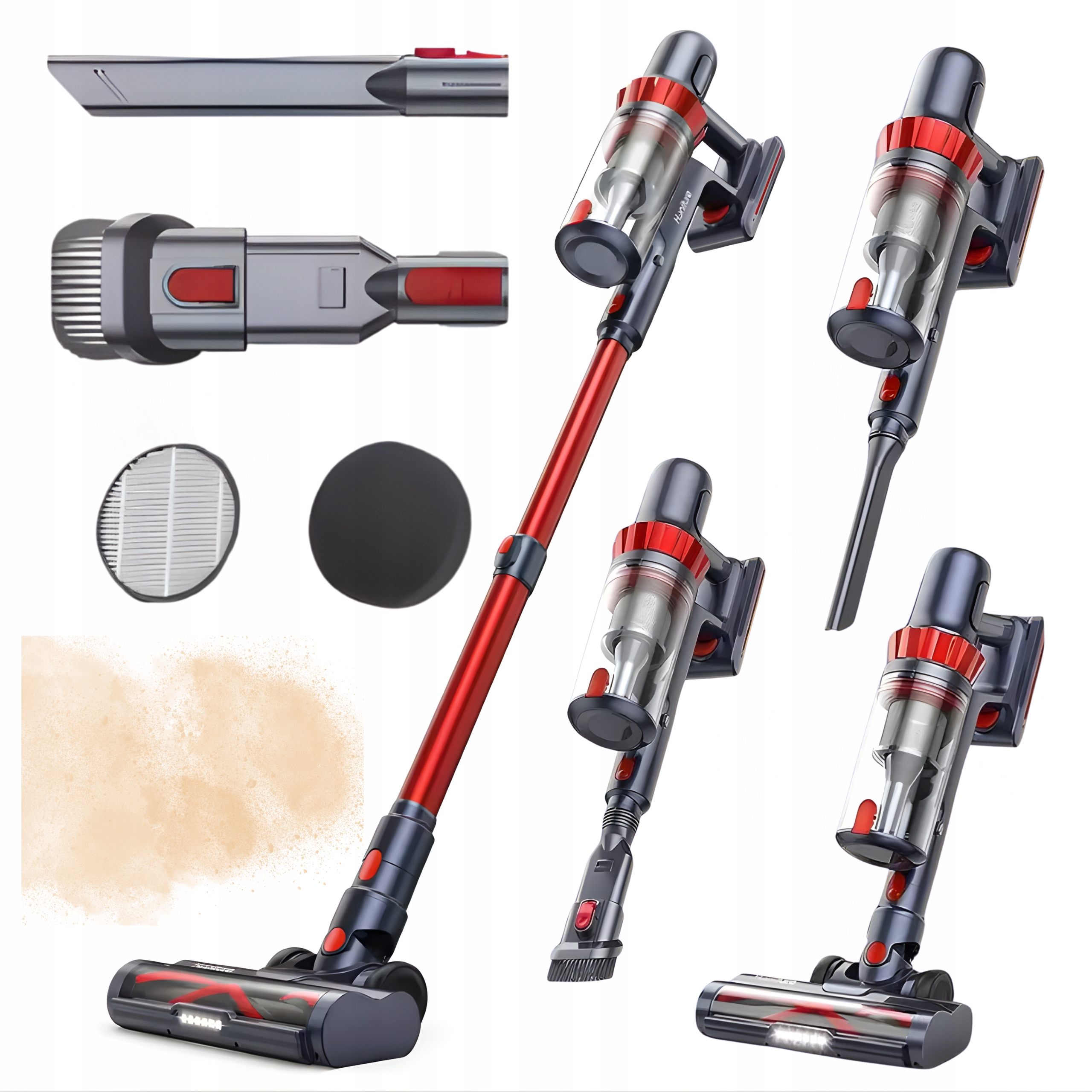 Odkurzacz pionowy bezprzewodowy Adm 120W 0.8L Bezworkowy Hepa Ręczny domowy