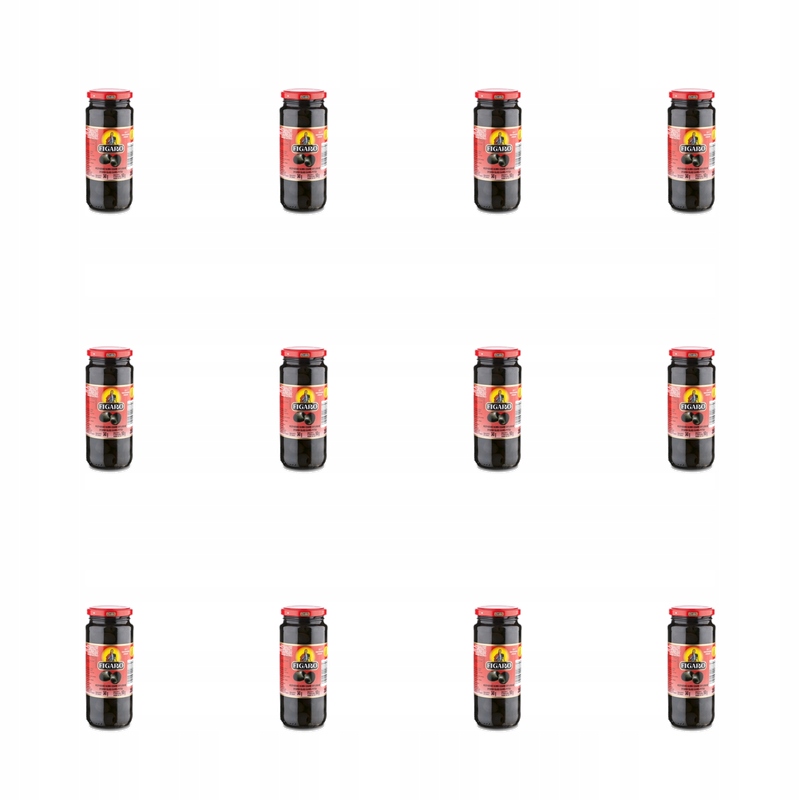 Hiszpańskie oliwki czarne drylowane 340g/160g Figaro X12