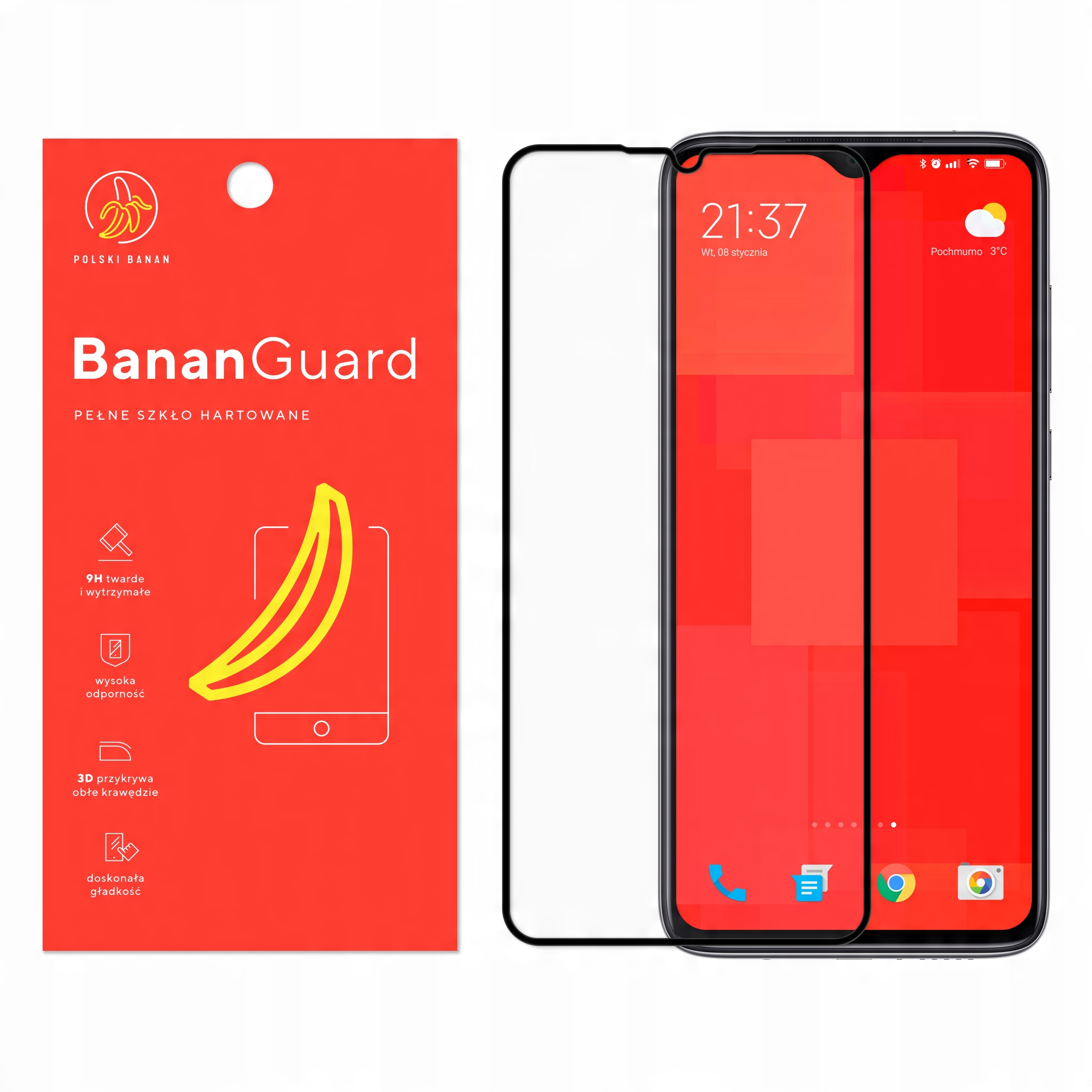 

Szkło Hartowane 3D do Xiaomi Redmi Note 8 Pro