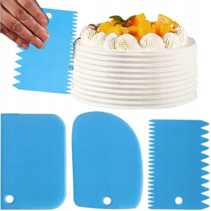 ŁOPATKA SZPACHELKA SZPATUŁKA DO DEKORACJI OZDOBY TORTU CIASTA 3 szt #63