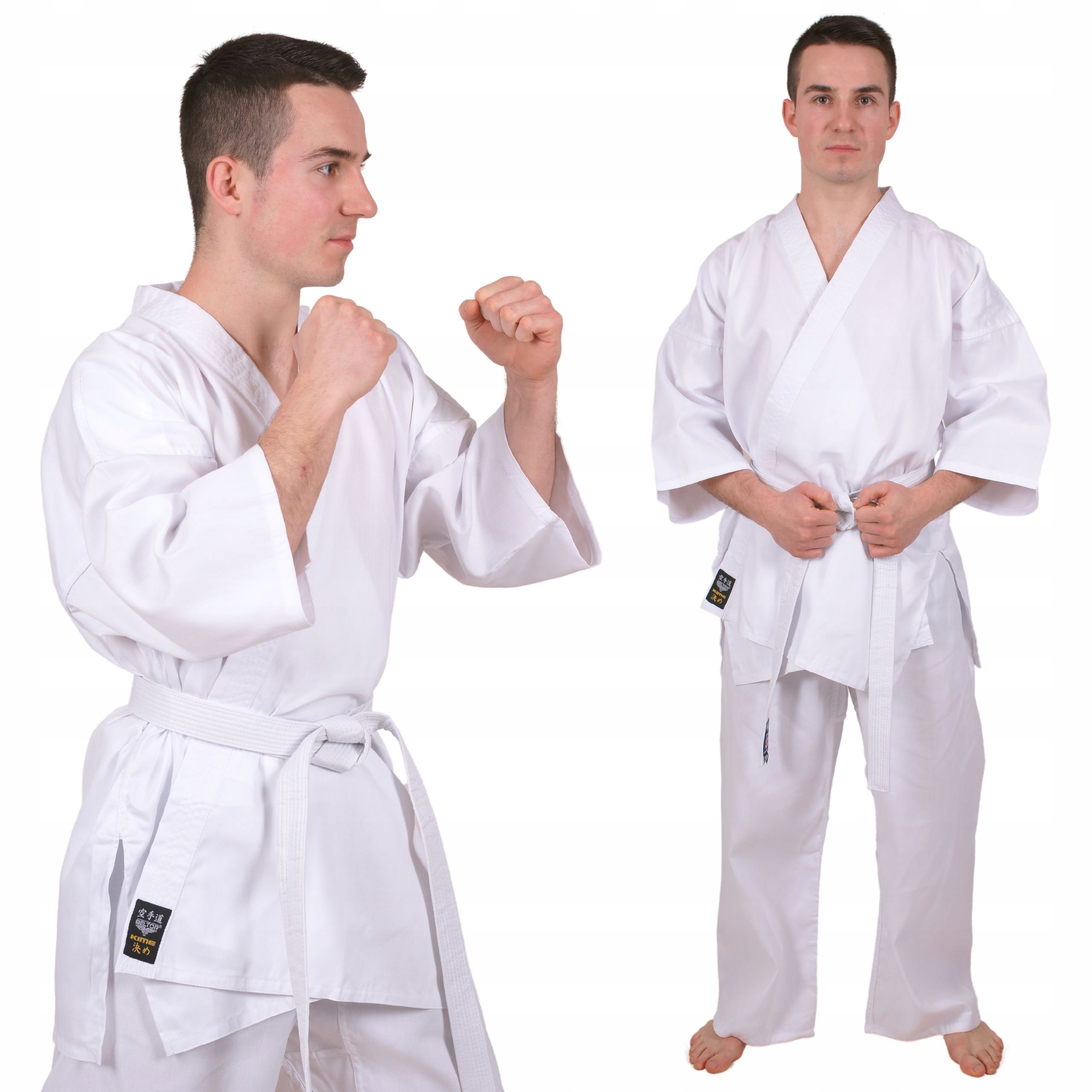 Beltor Kimono Karate Kime Premium Karatega Białe Rozmiar 190 CM