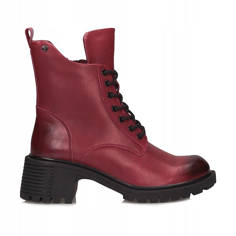 Dámské kožené kotníkové boty na podpatku Filippo DBT6501/25 Rd