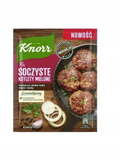 Levně 8 x Fix Šťavnaté mleté kotlety Knorr 70 g