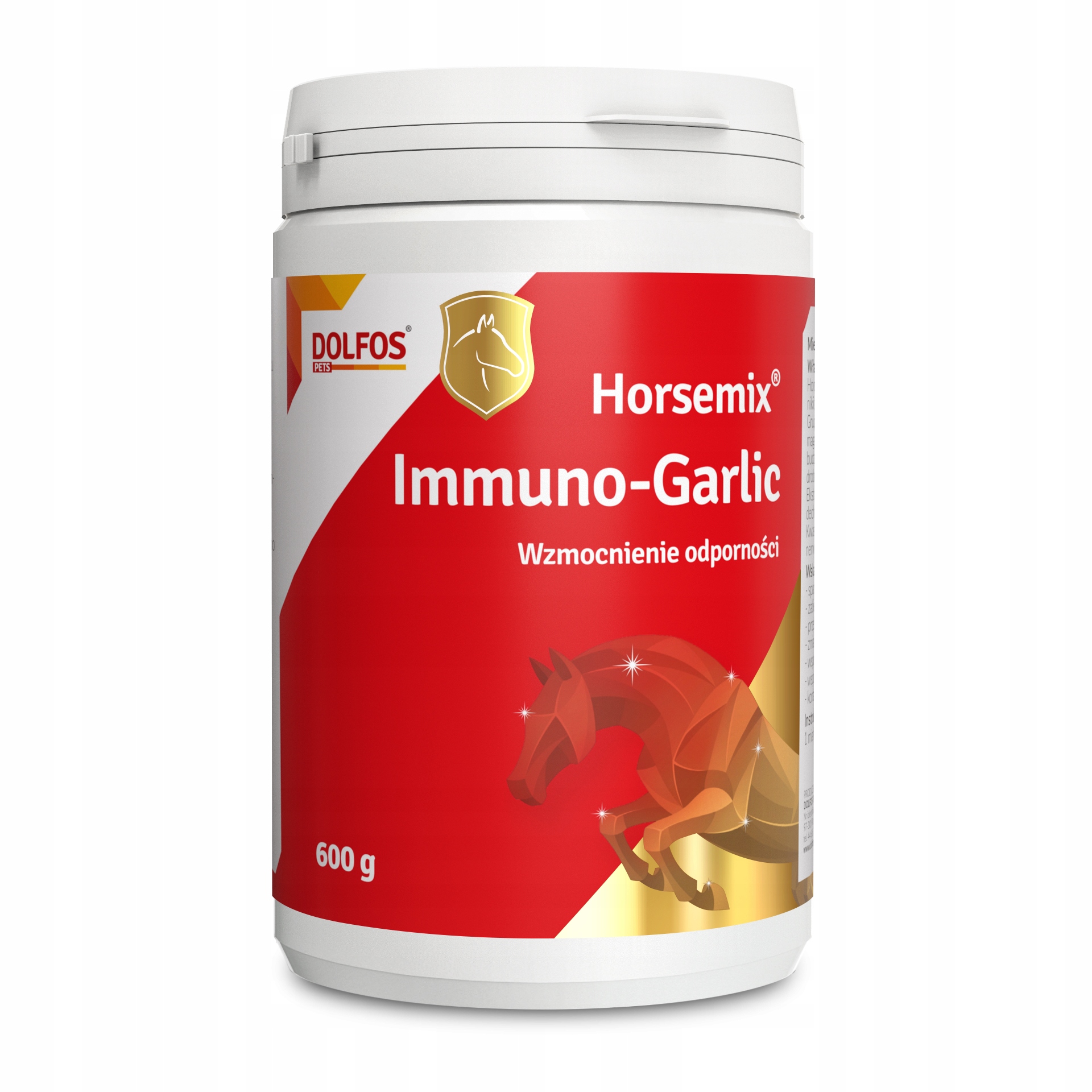 Dolfos Horsemix Immuno-Garlic 600g 0,6 kg Wzmocnienie Odporności Dolfos