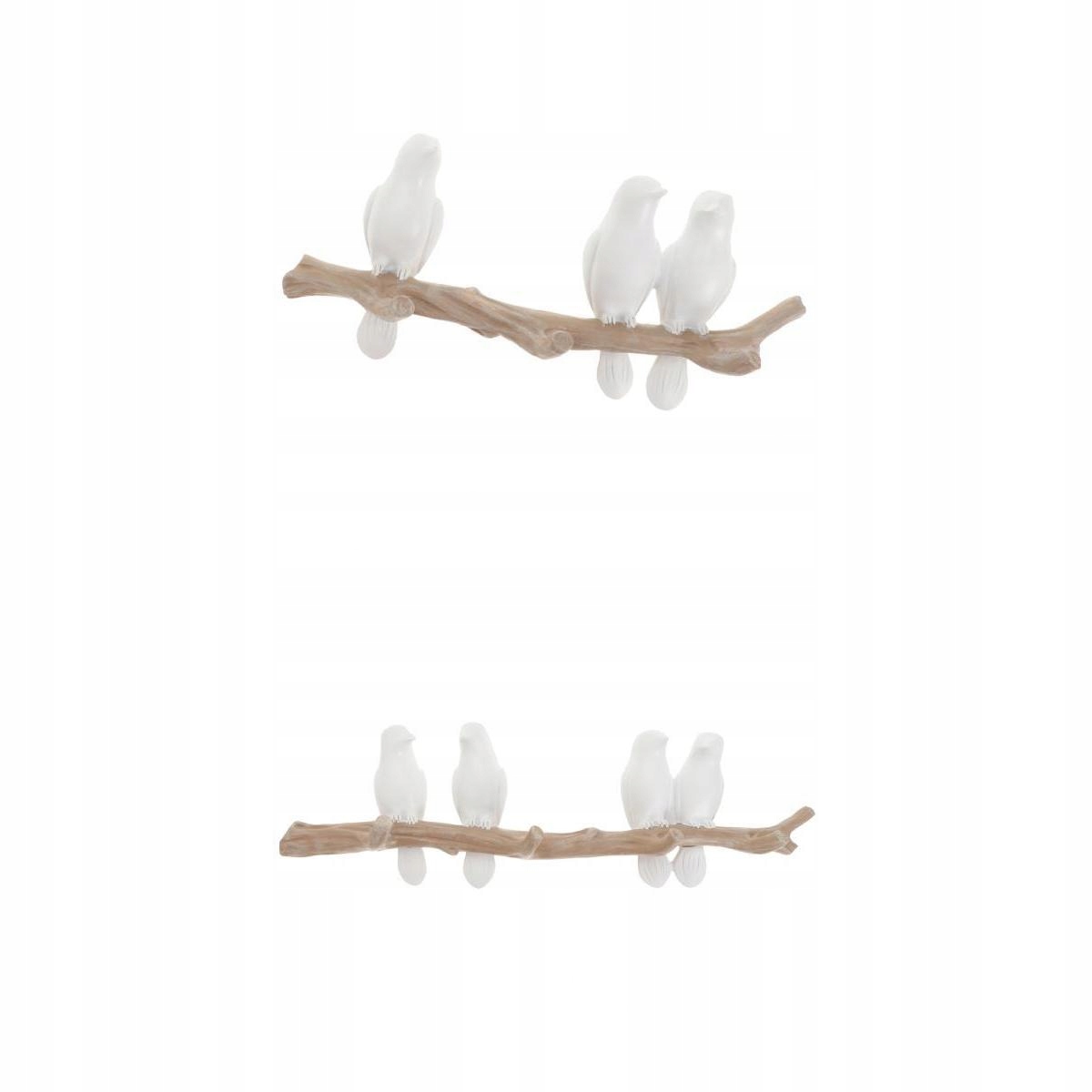 

2 . 3D żywica ptaki naścienny wieszak na