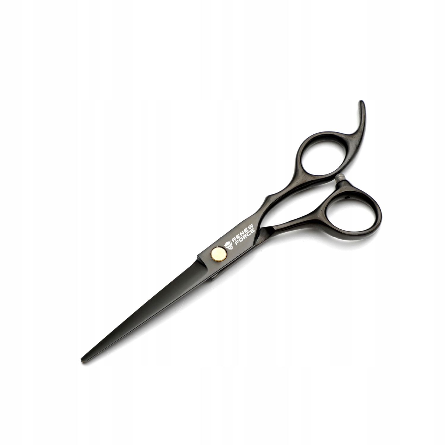 Profesjonalne NOŻYCZKI fryzjerskie RENEW FORCE do strzyżenia włosów OSTRE Cechy dodatkowe podpórka na palce regulacja siły docisku