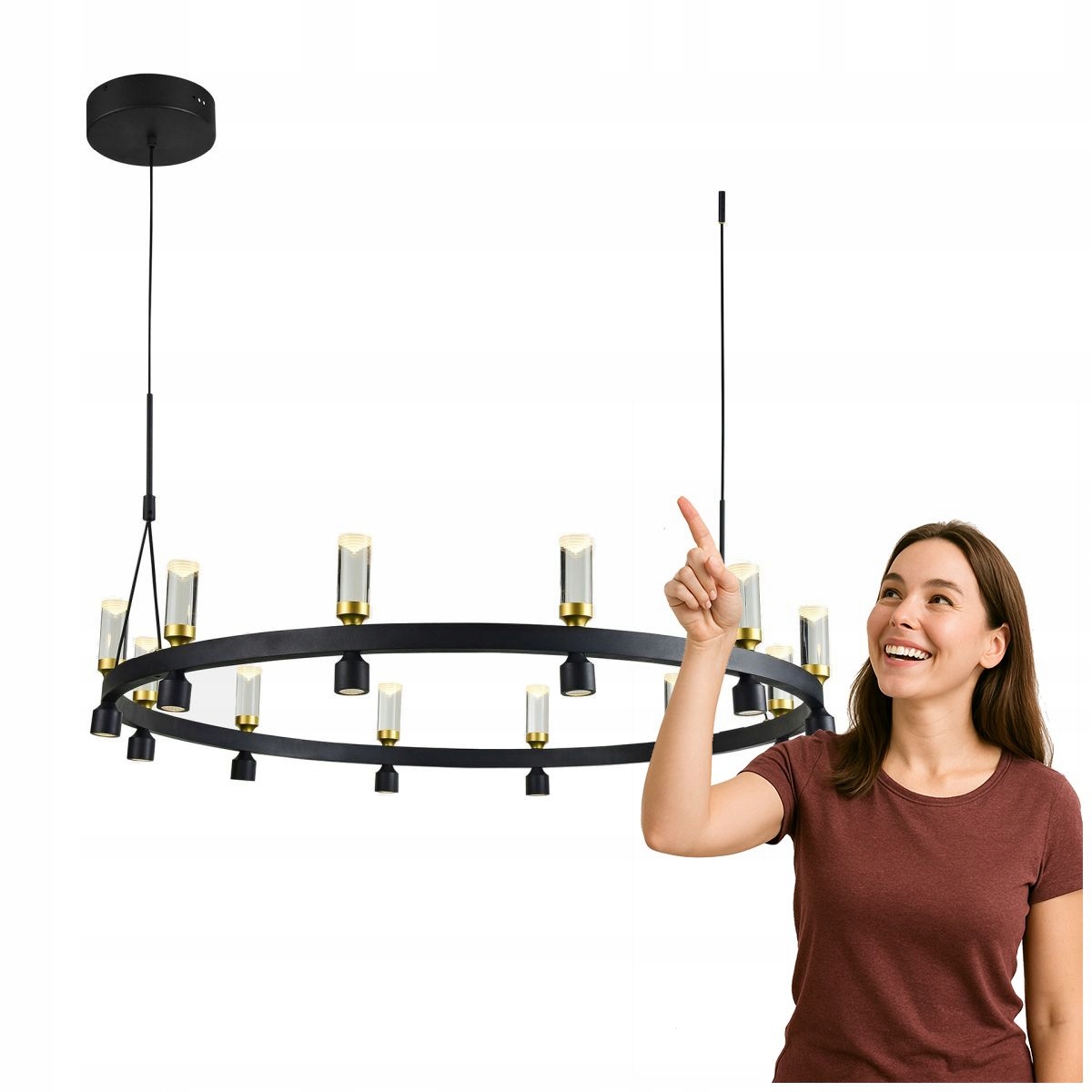 Závěsná lampa Almelo PND-83812-24 Italux