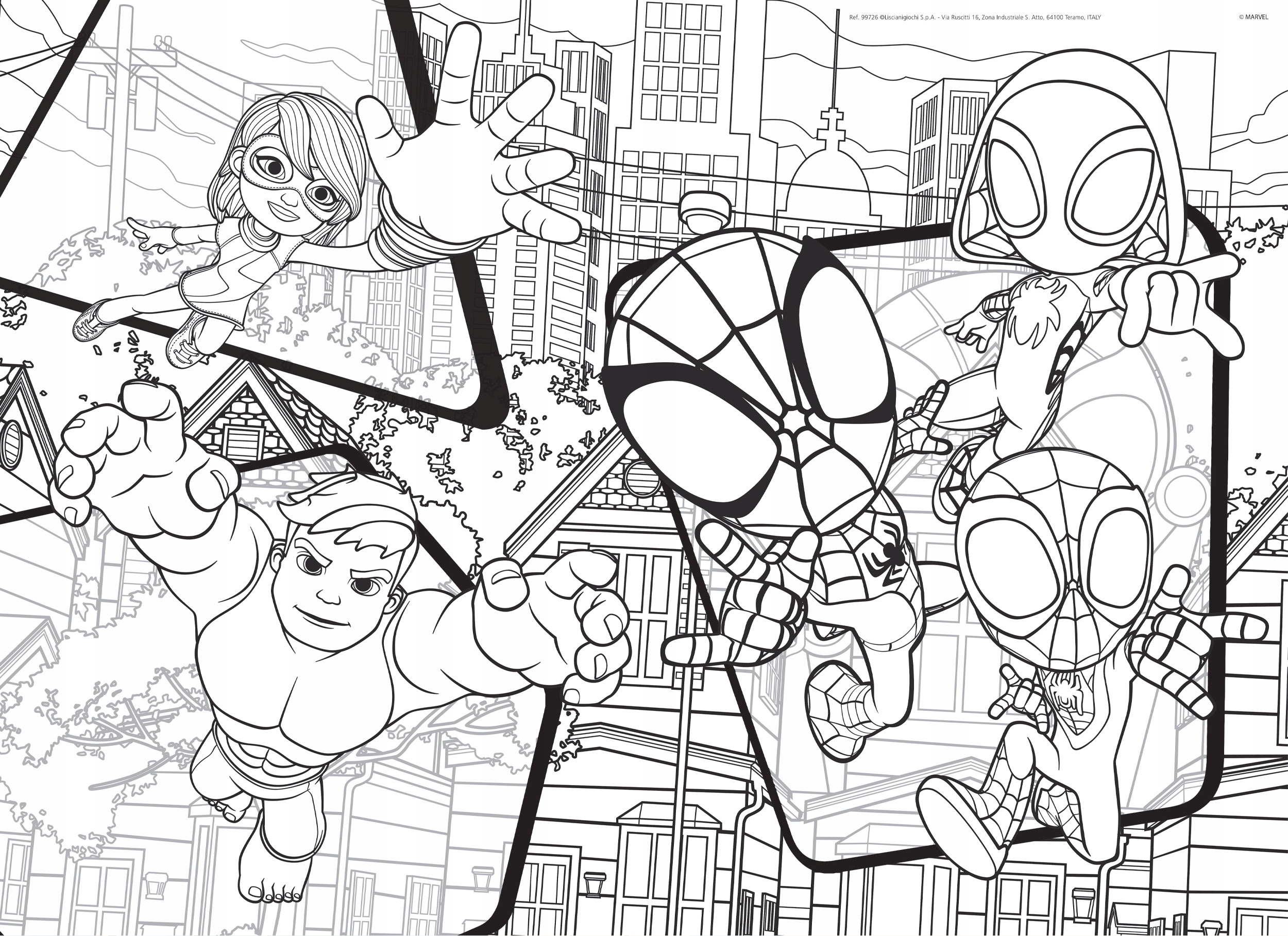 LISCIANI MARVEL PUZZLE DF MAXI FLOOR 2 X 24 SPIDEY