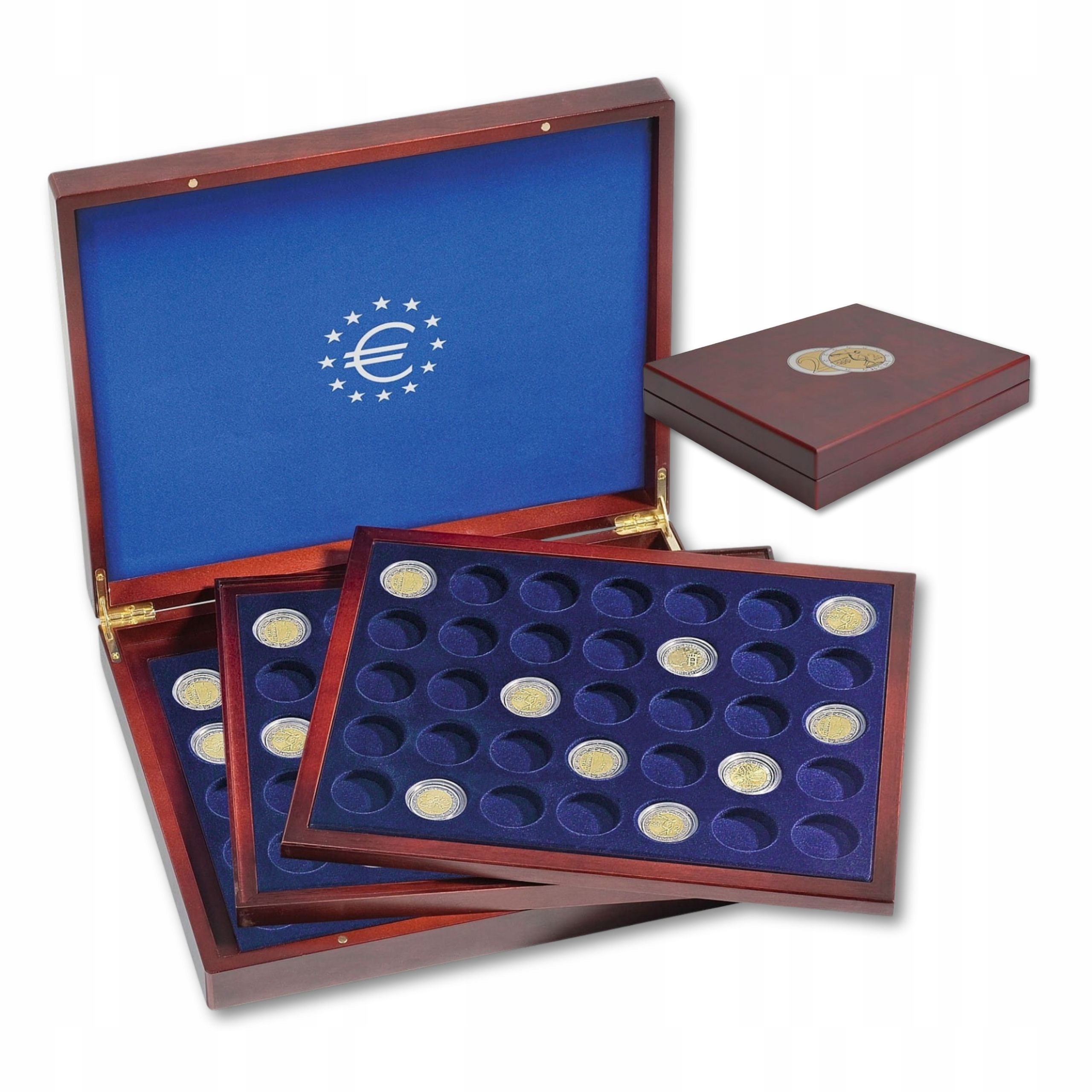 Kazeta Leuchtturm Volterra Trio de Luxe 2 Euro na 105 mincí