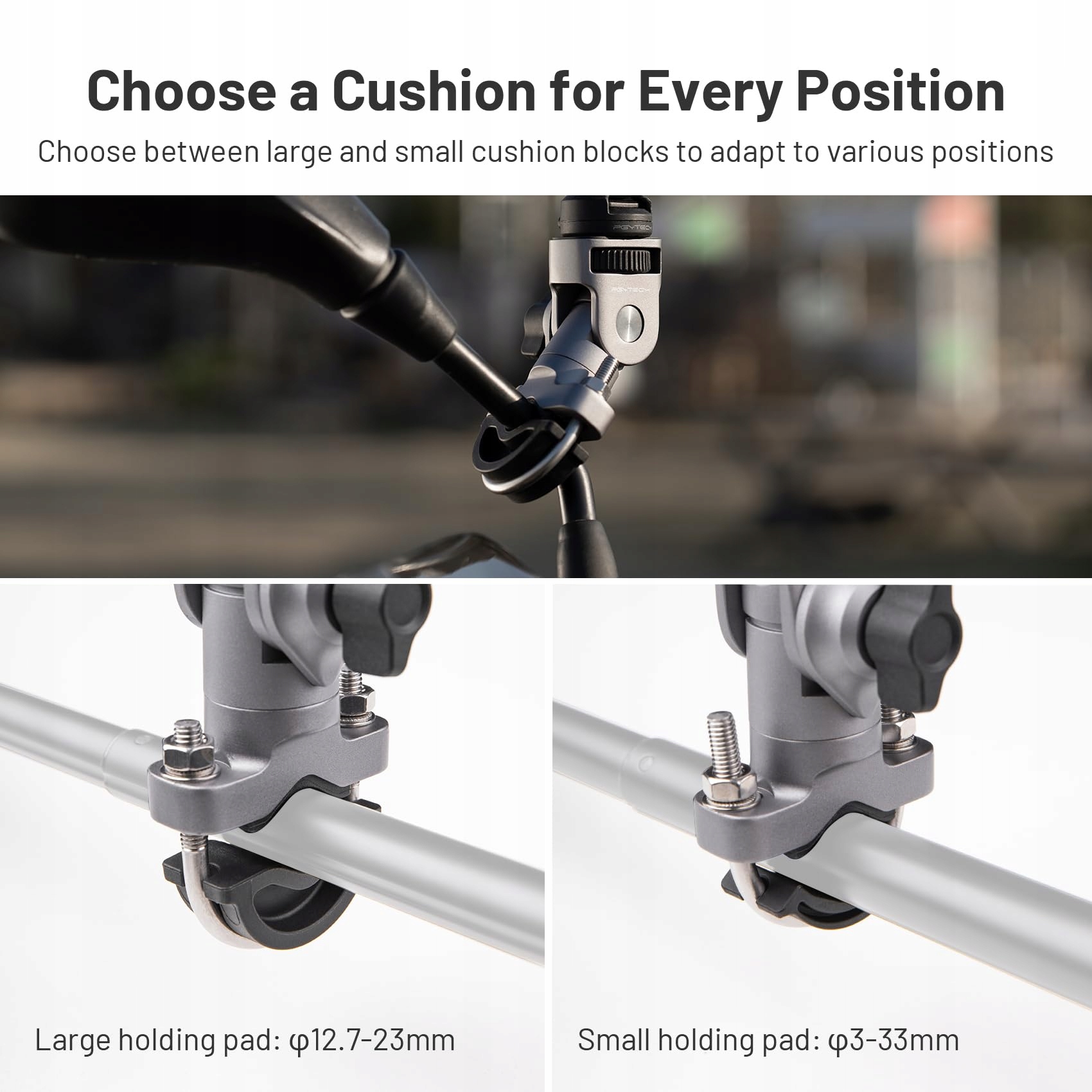 PGYTECH Uchwyt Aluminiowy Do Insta360 GoPro DJI Osmo Akcesoria Kamera — miniatura 3