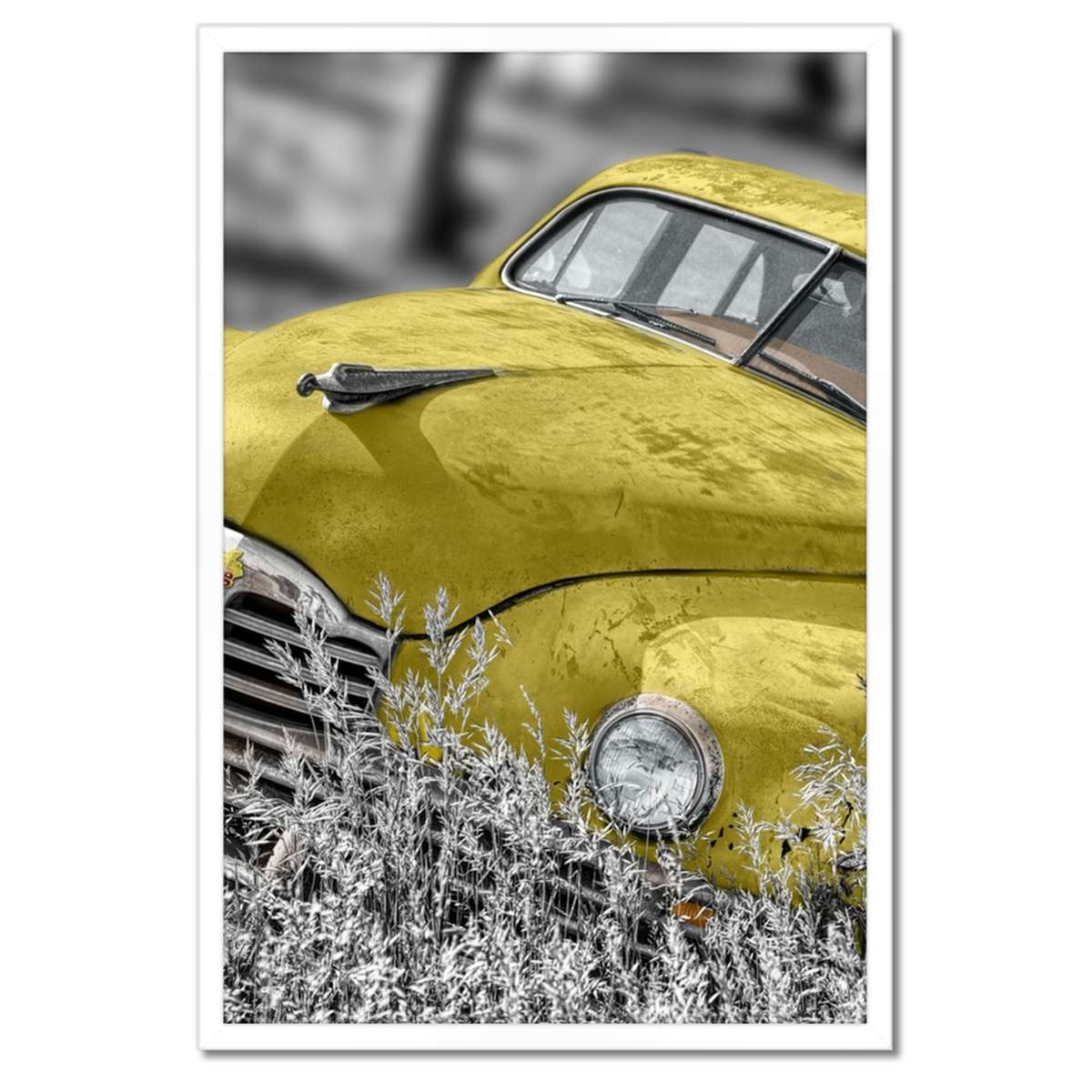 Plakáty v rámu 40x60 Žlutý oldtimer